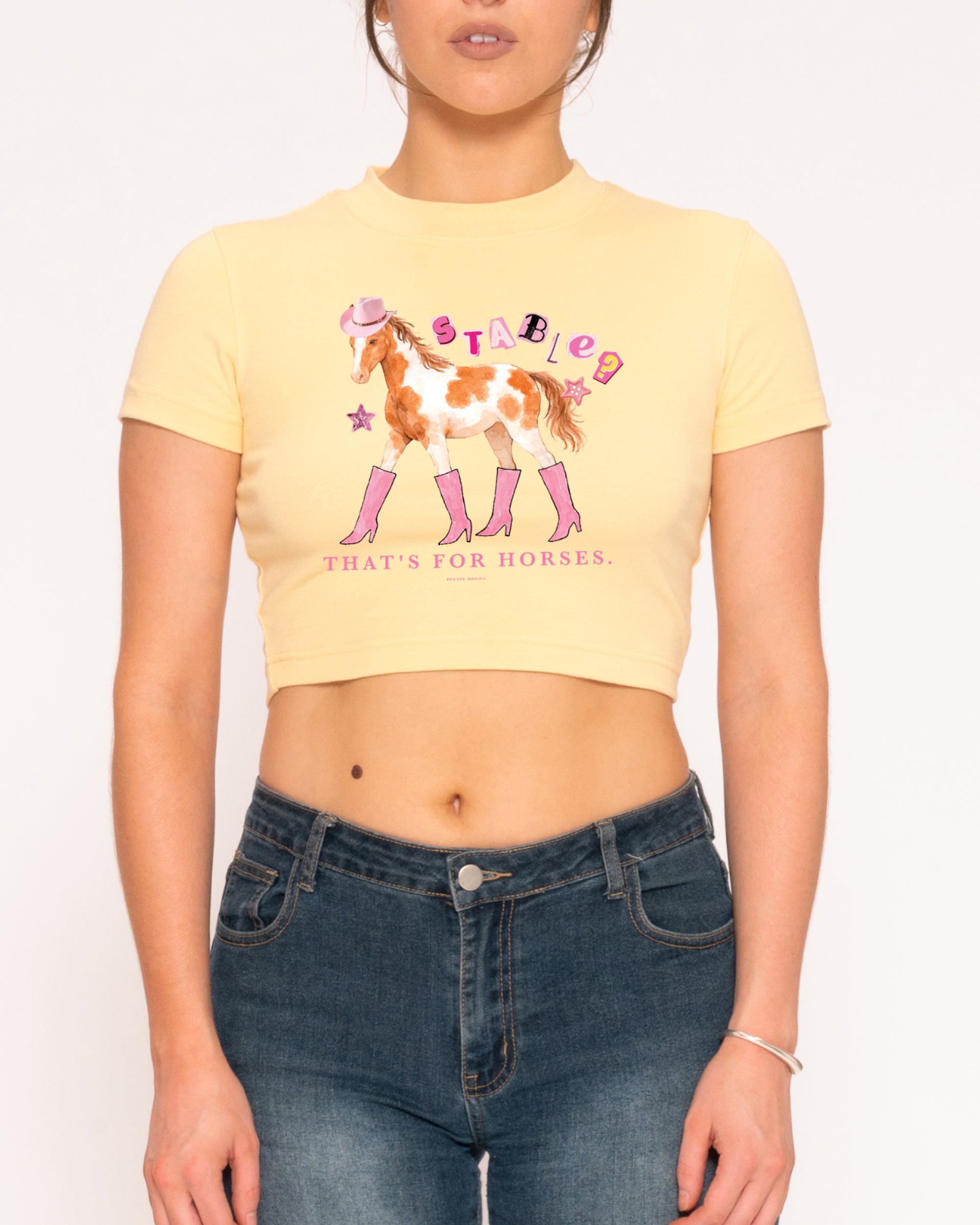 Stable? That's For Horses Yellow Baby Tee