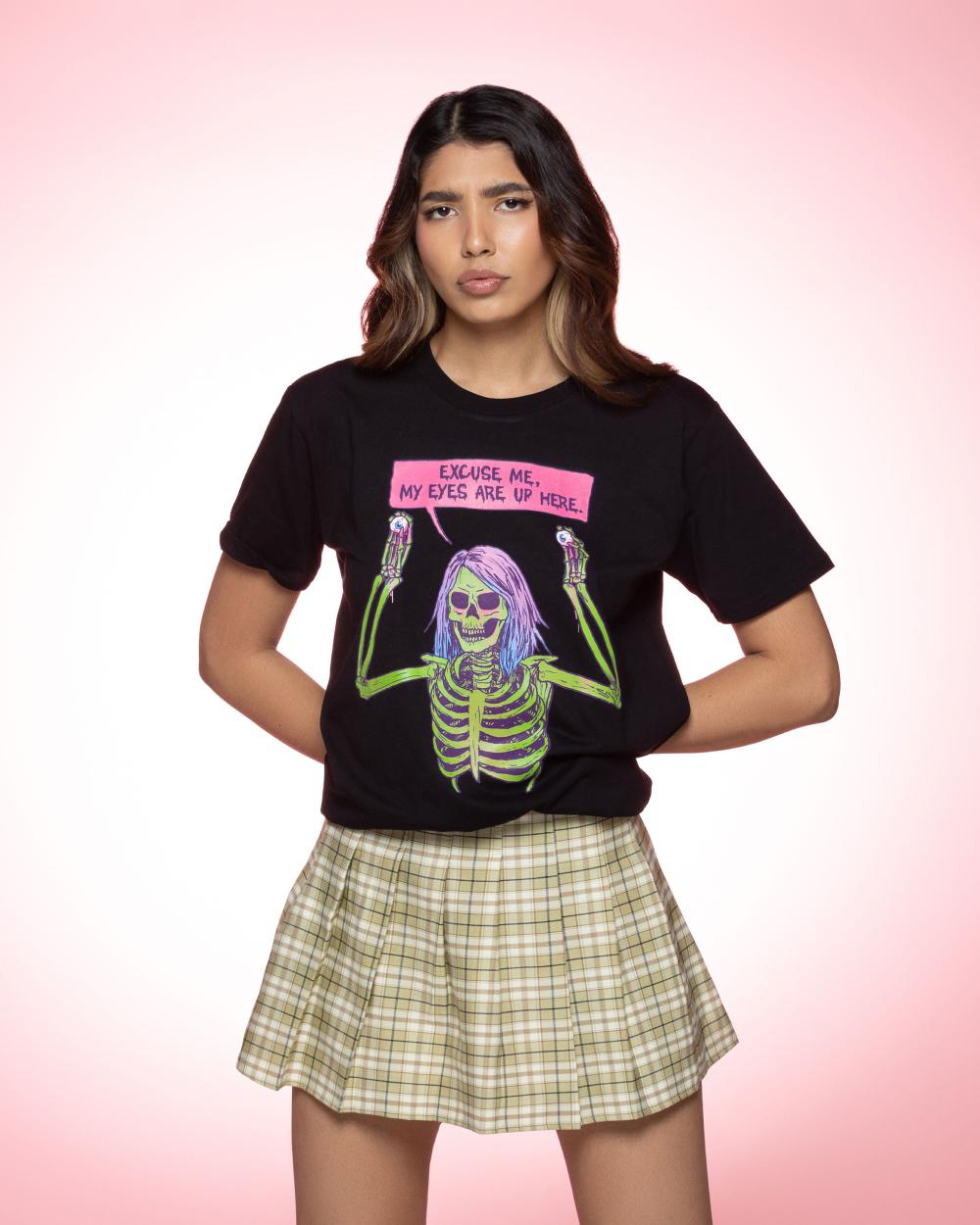 My Eyes are Up Here T-Shirt Australia Online