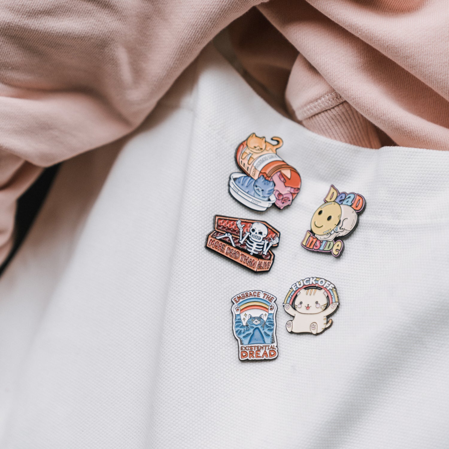 Anti-Depressants Cats Enamel Pin Australia Online