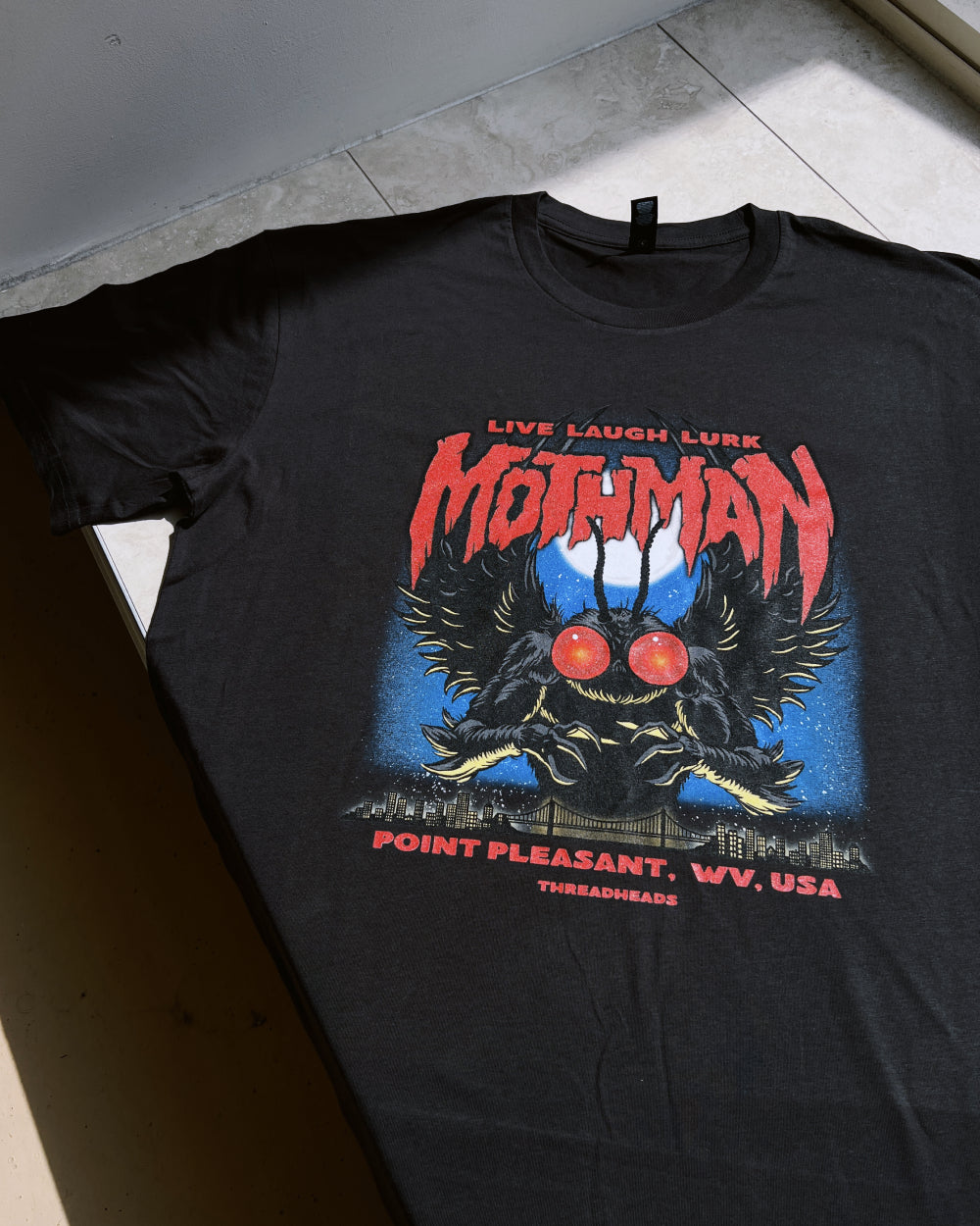 Mothman - Live Laugh Lurk T-Shirt Australia Online