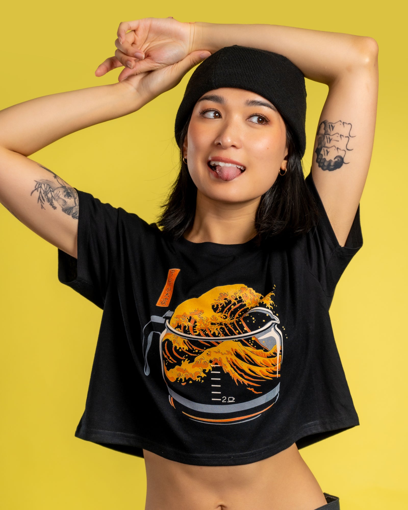 The Great Wave of Coffee Crop Tee Australia Online