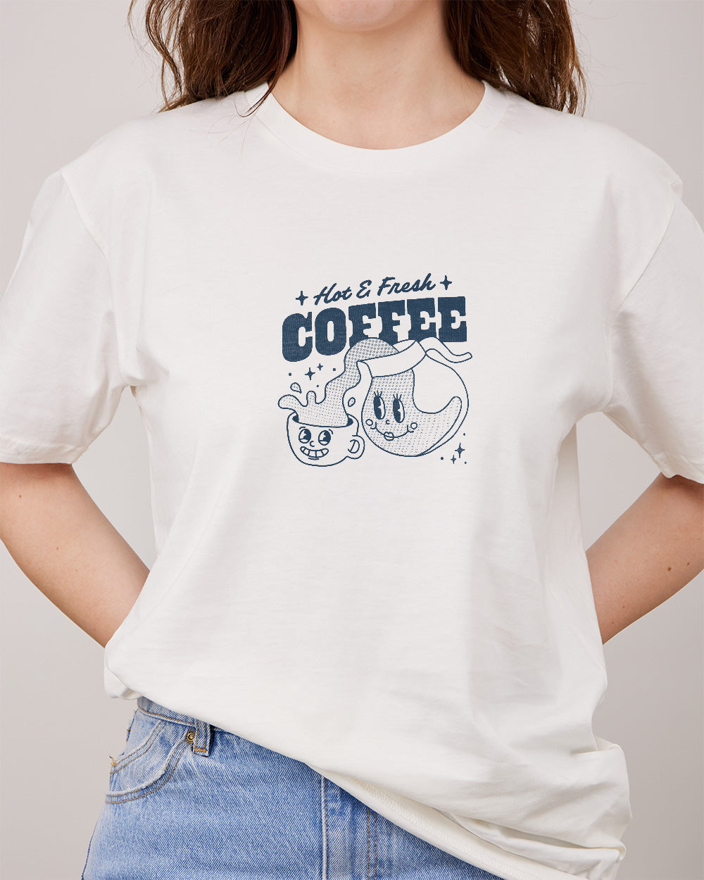 Hot & Fresh Coffee T-Shirt Australia Online