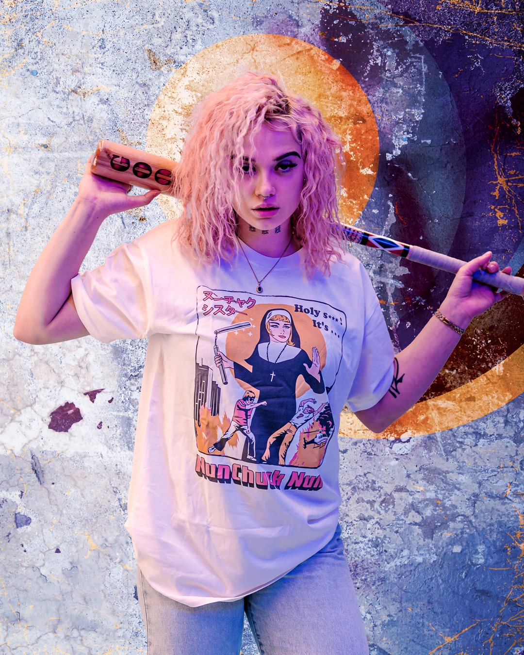 Nunchuck Nun T-Shirt Australia Online