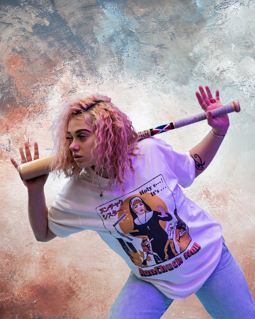 Nunchuck Nun T-Shirt Australia Online