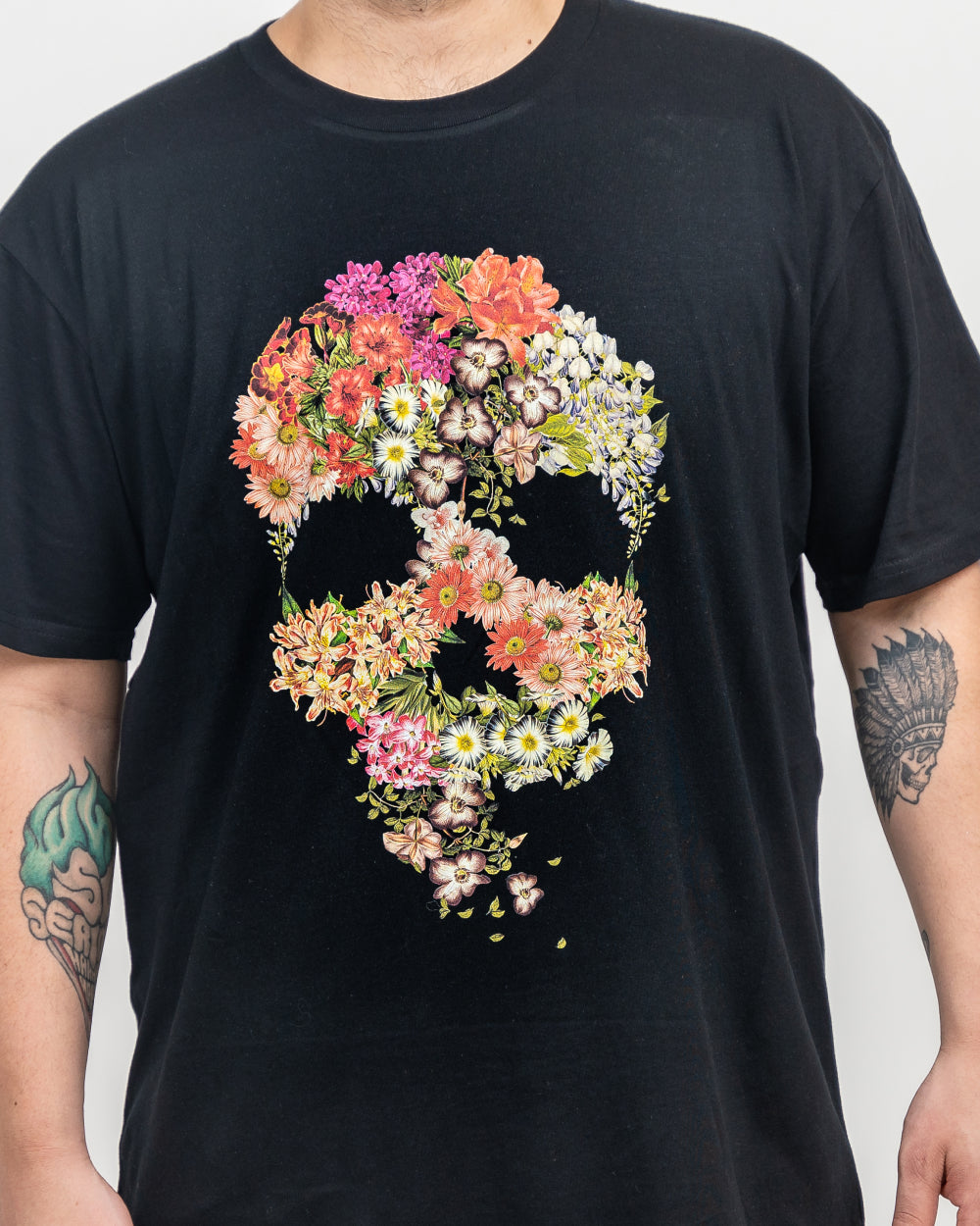 Skull Floral Decay T-Shirt Australia Online