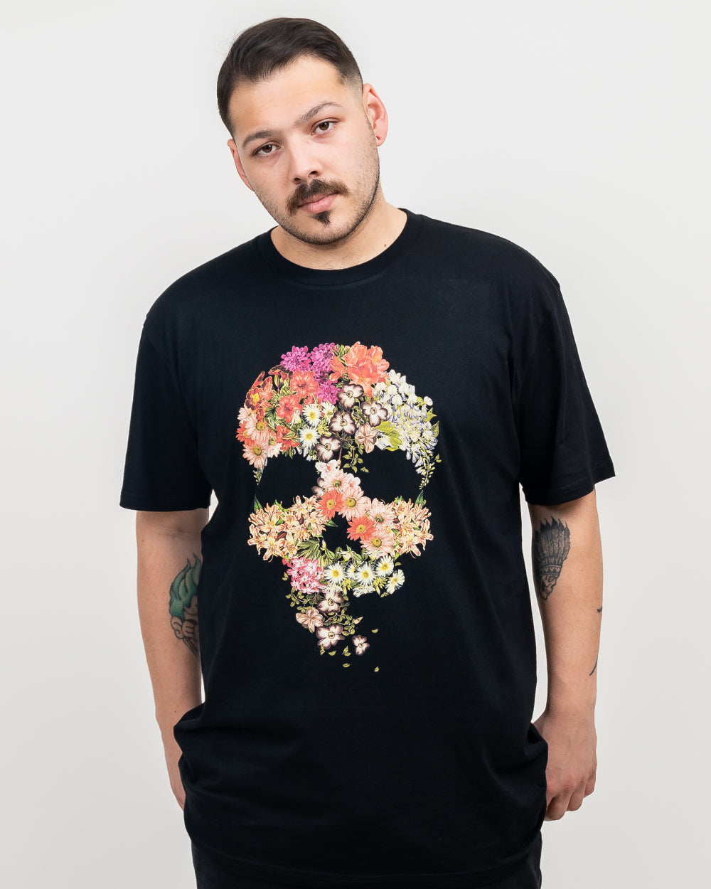Skull Floral Decay T-Shirt Australia Online