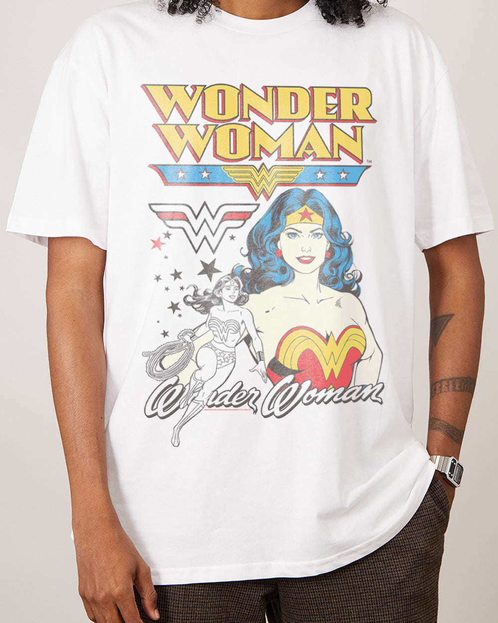 | Official Woman Vintage T-Shirt Merch Threadheads | Wonder DC