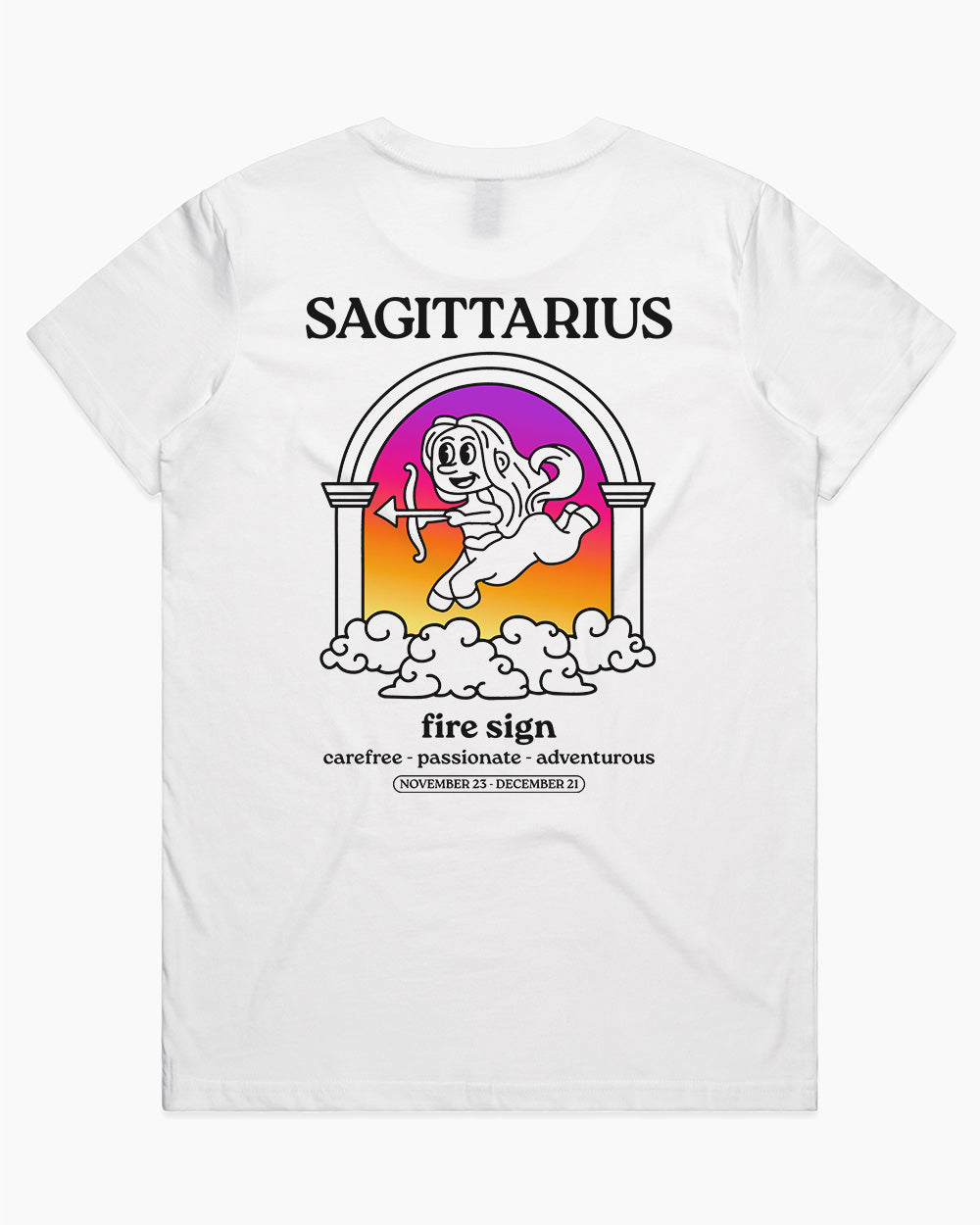 Sagittarius T-Shirt Australia Online #colour_white