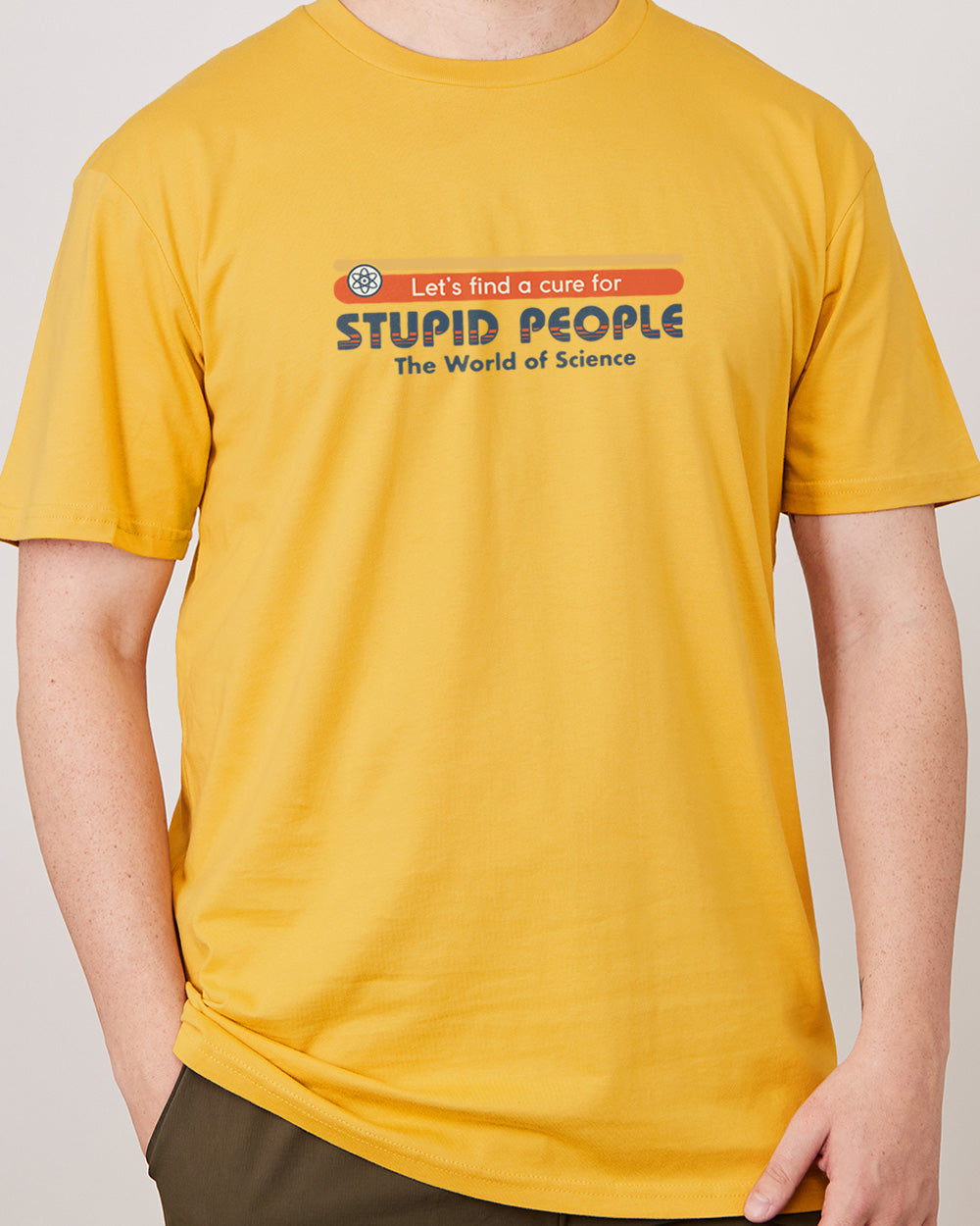 Let's Find a Cure for Stupid People Front and Back T-Shirt Australia Online