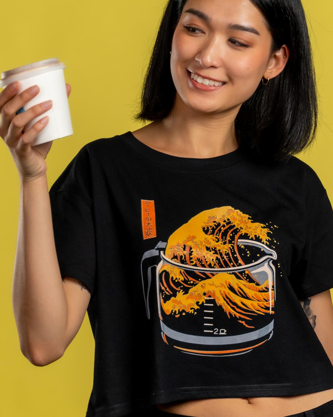 The Great Wave of Coffee Crop Tee Australia Online