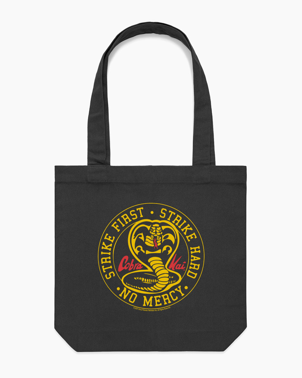 Cobra Kai No Mercy Icon Tote Bag, Official Cobra Kai Merch