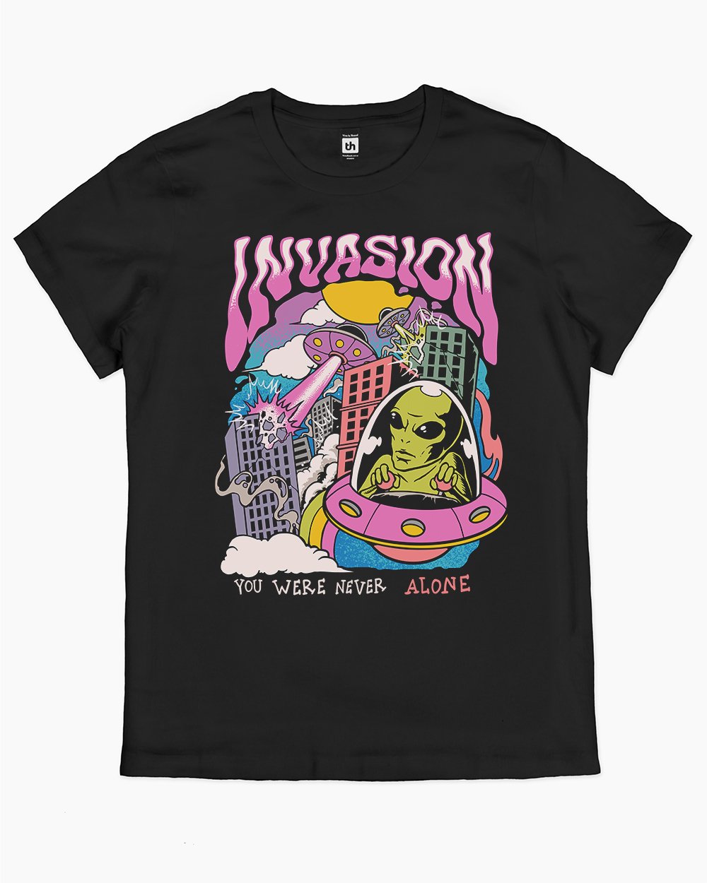Invasion T-Shirt Australia Online #colour_black