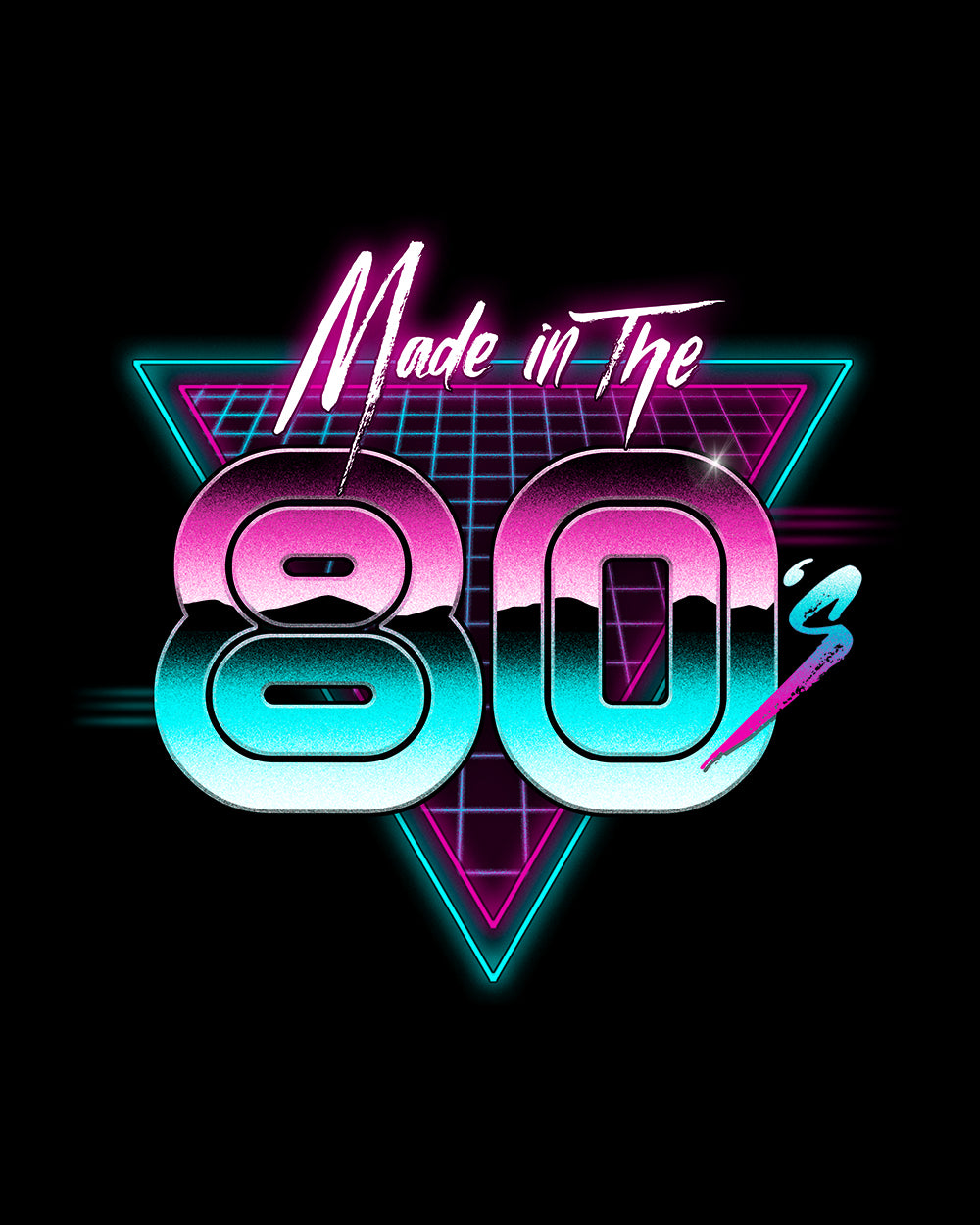 Made in the 80s T-Shirt Australia Online #colour_black