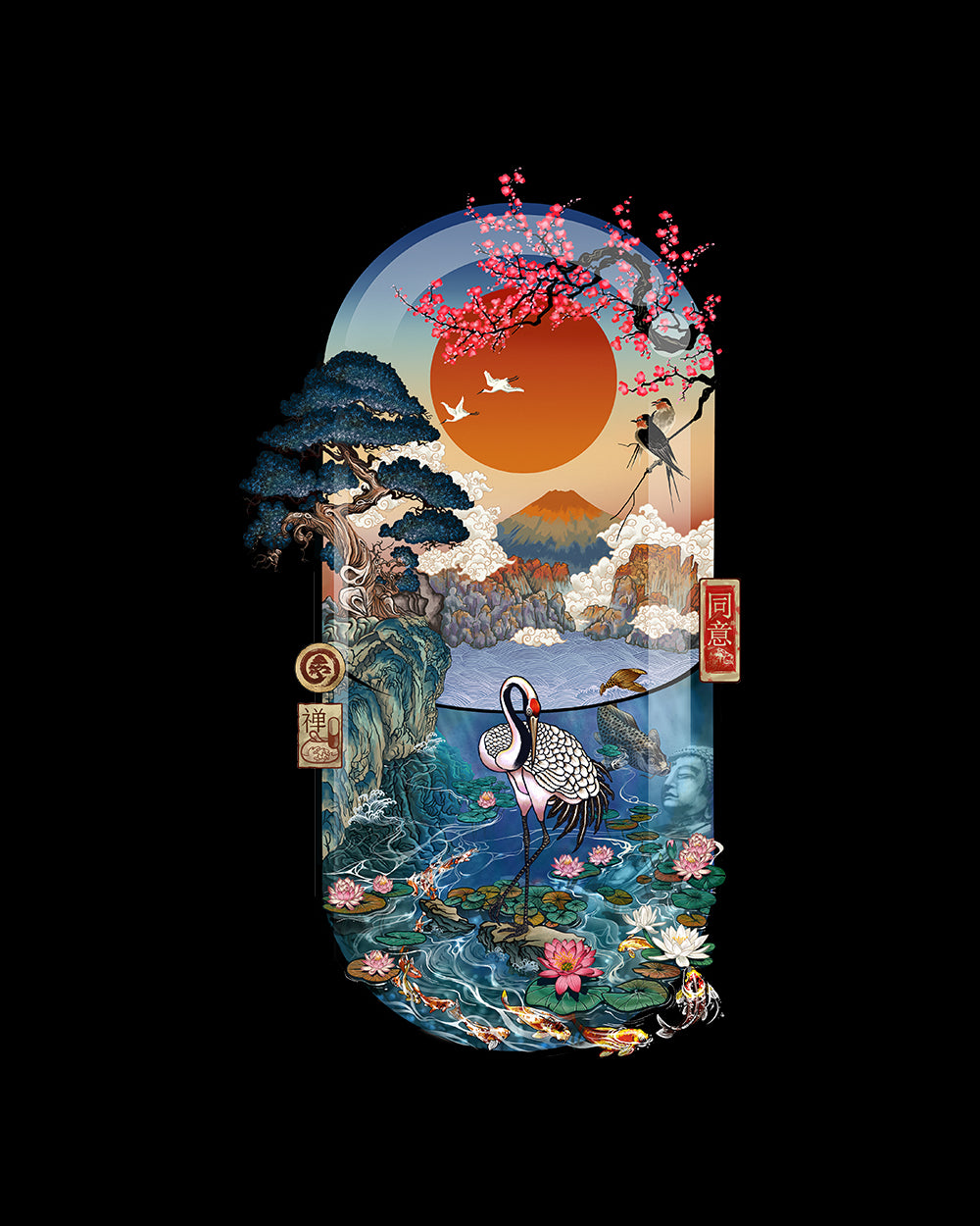 Nature is MediZen Tote Bag Australia Online #colour_black