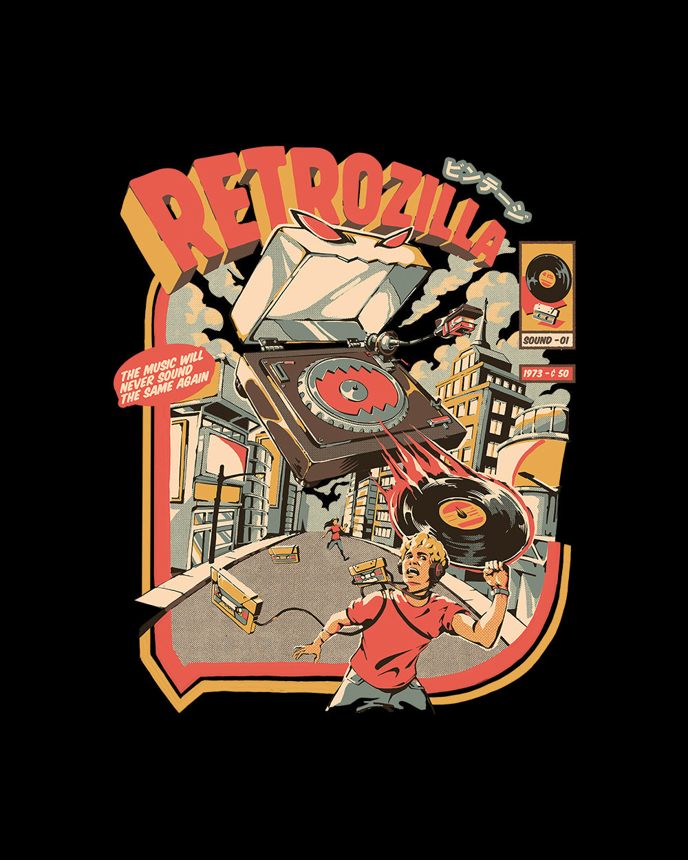 Retro Soundzilla T-Shirt Australia Online