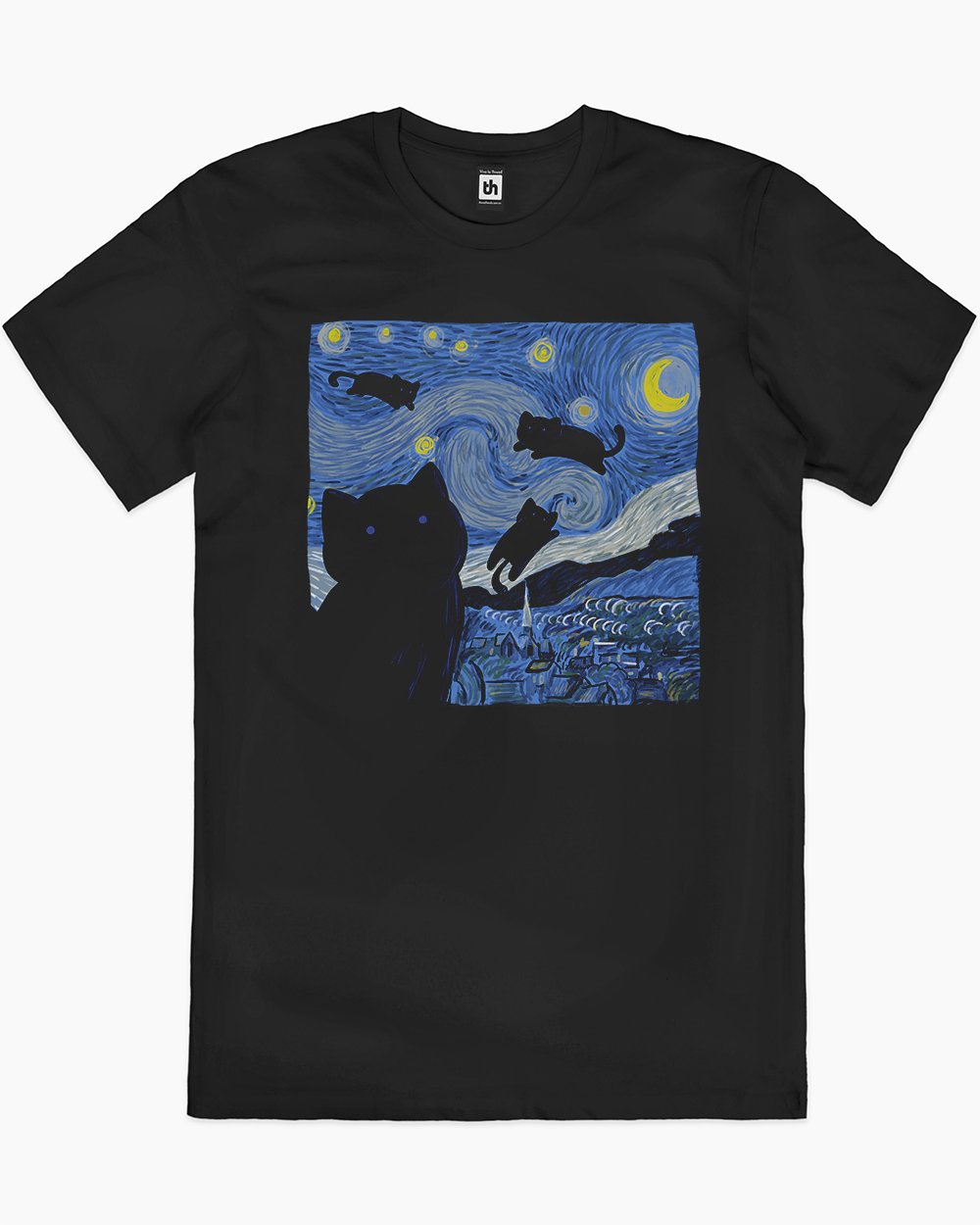 The Starry Cat Night T-Shirt Australia Online