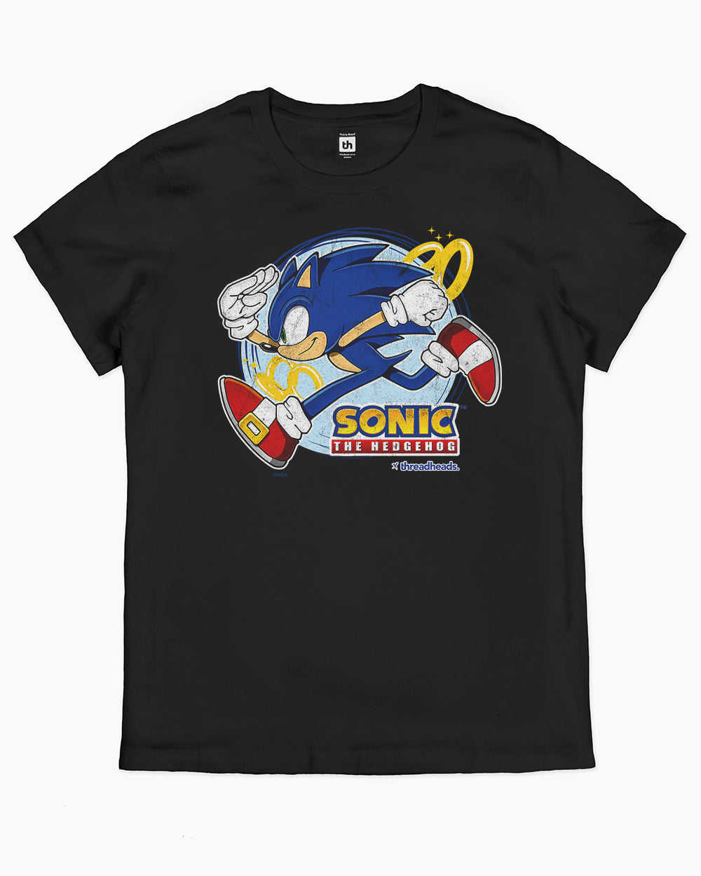 Vintage Sonic T-Shirt Australia Online #colour_black