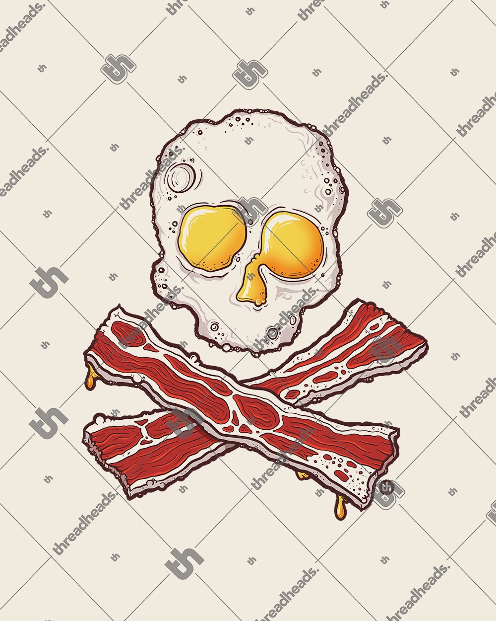 Bacon and Eggs Jolly Roger T-Shirt Australia Online