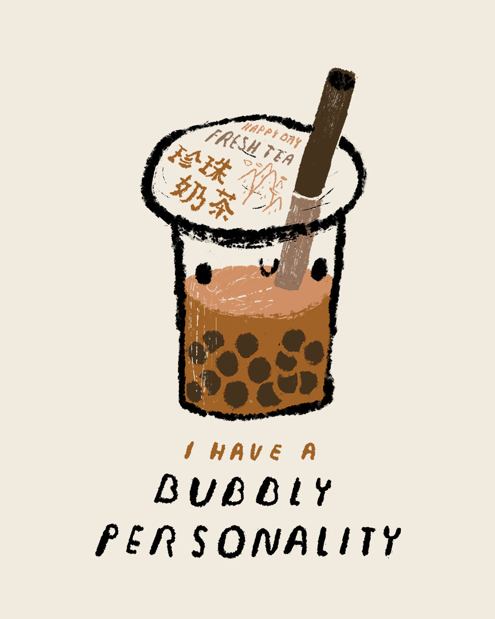 Bubbly Personality T-Shirt Australia Online