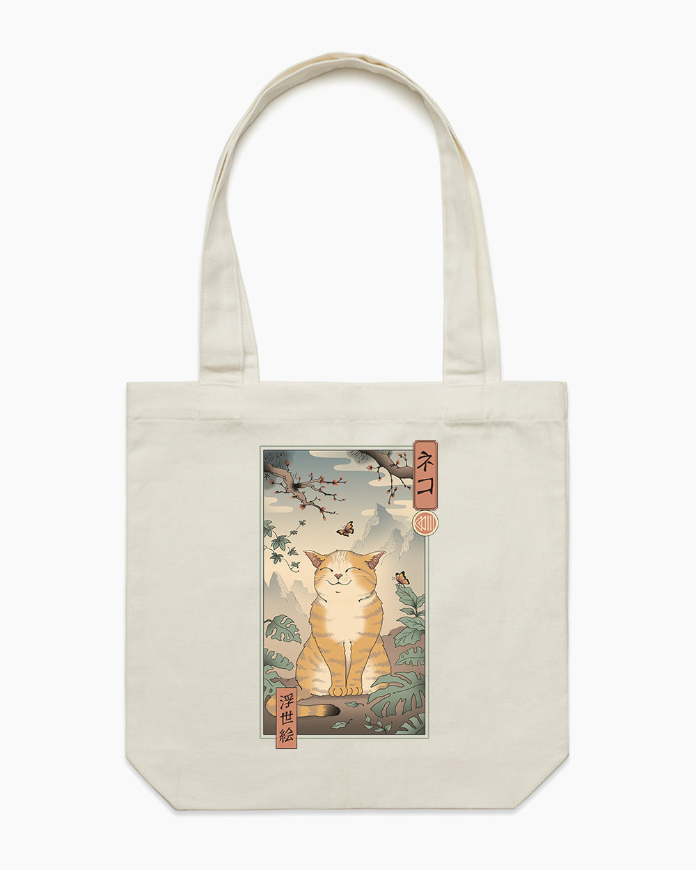 Edo Cat Tote Bag