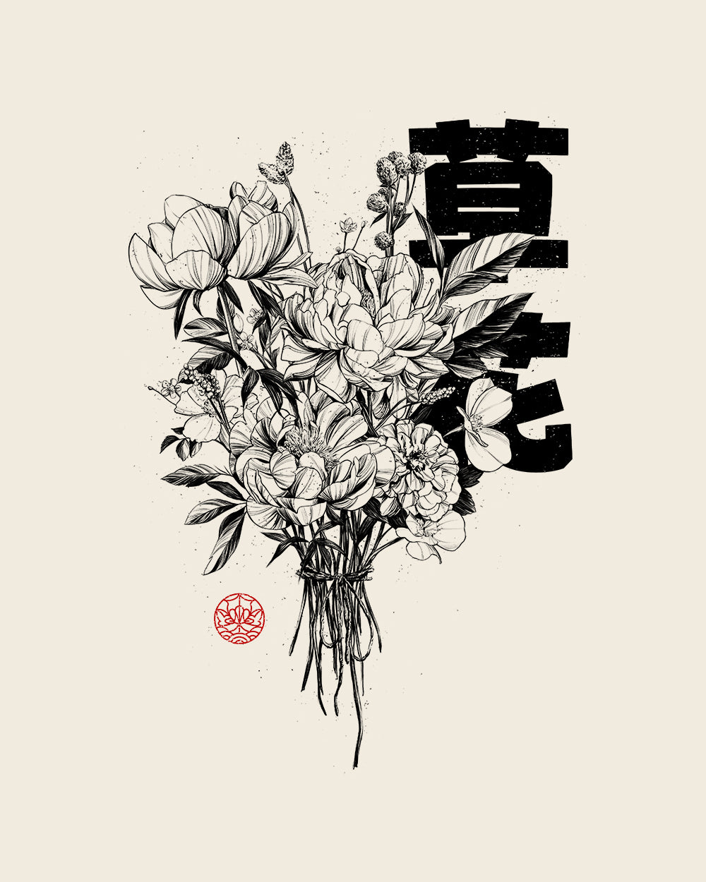 Flowers Tote Bag Australia Online #colour_natural