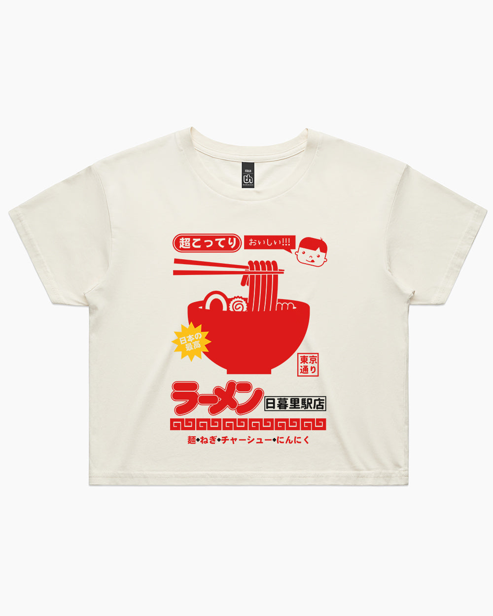 Nippori Station Ramen Crop Tee Australia Online #colour_natural