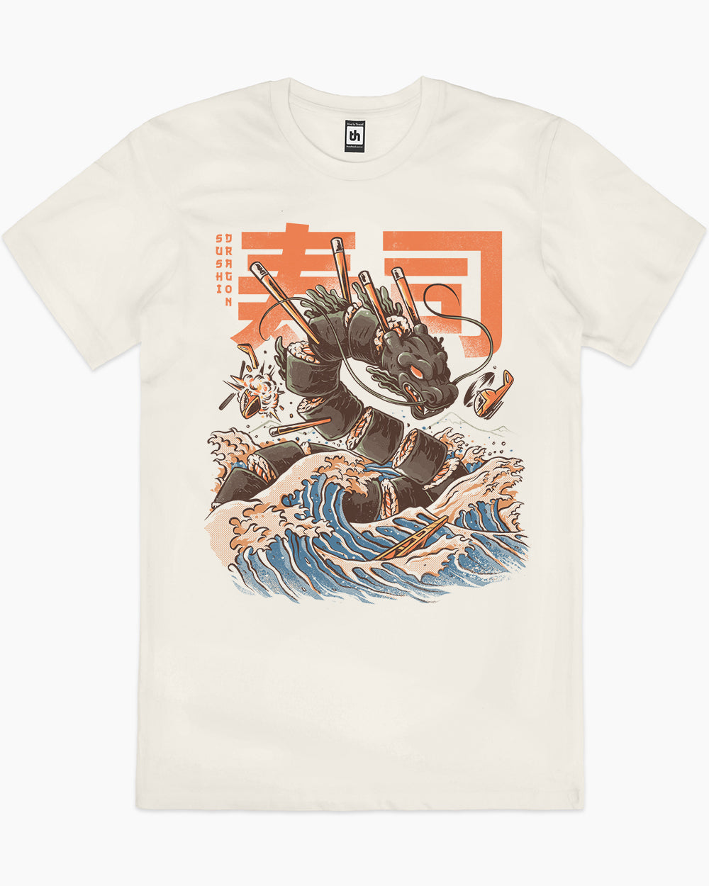 Sushi Dragon T-Shirt | Japan Aesthetic T-Shirt | Threadheads