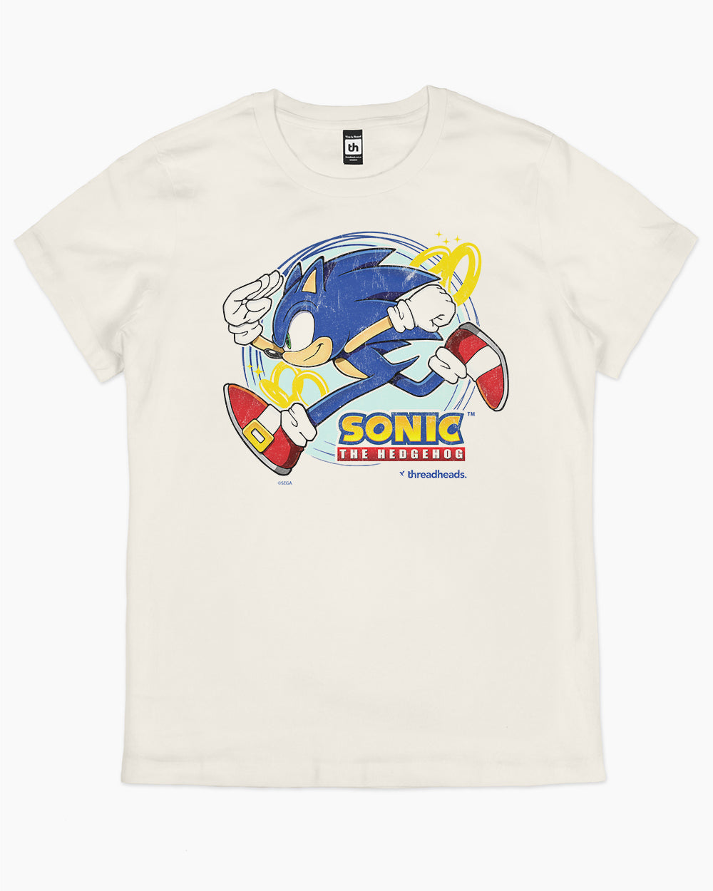 Vintage Sonic T-Shirt Australia Online #colour_natural