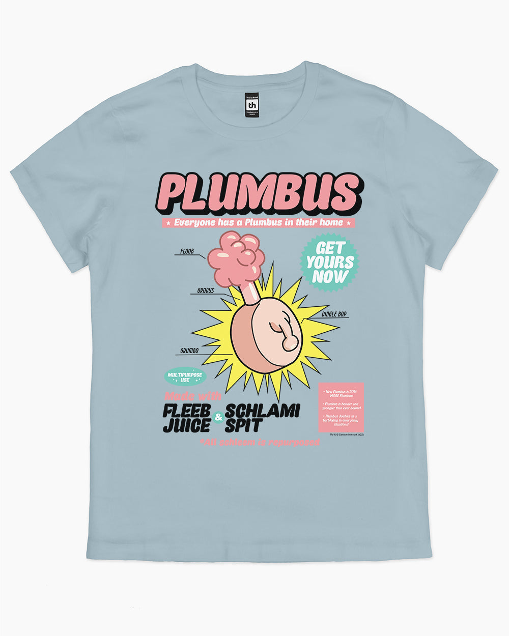 Plumbus T-Shirt Australia Online #colour_pale blue