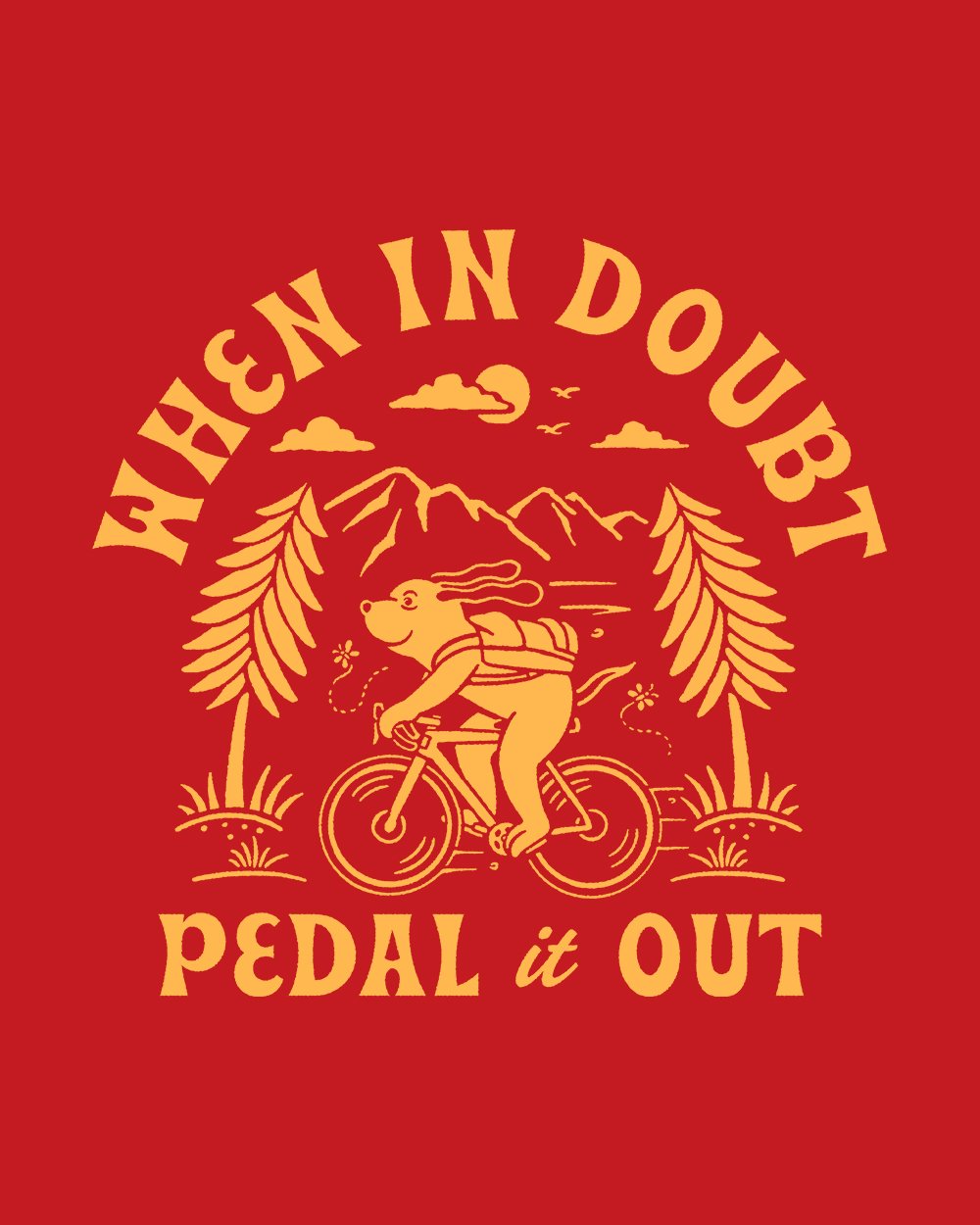 When in Doubt Pedal it Out T-Shirt Australia Online