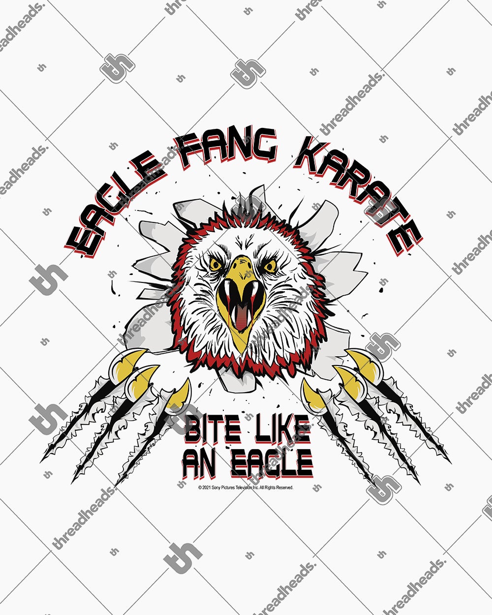 Eagle Fang Bite Like an Eagle T-Shirt Australia Online #colour_white