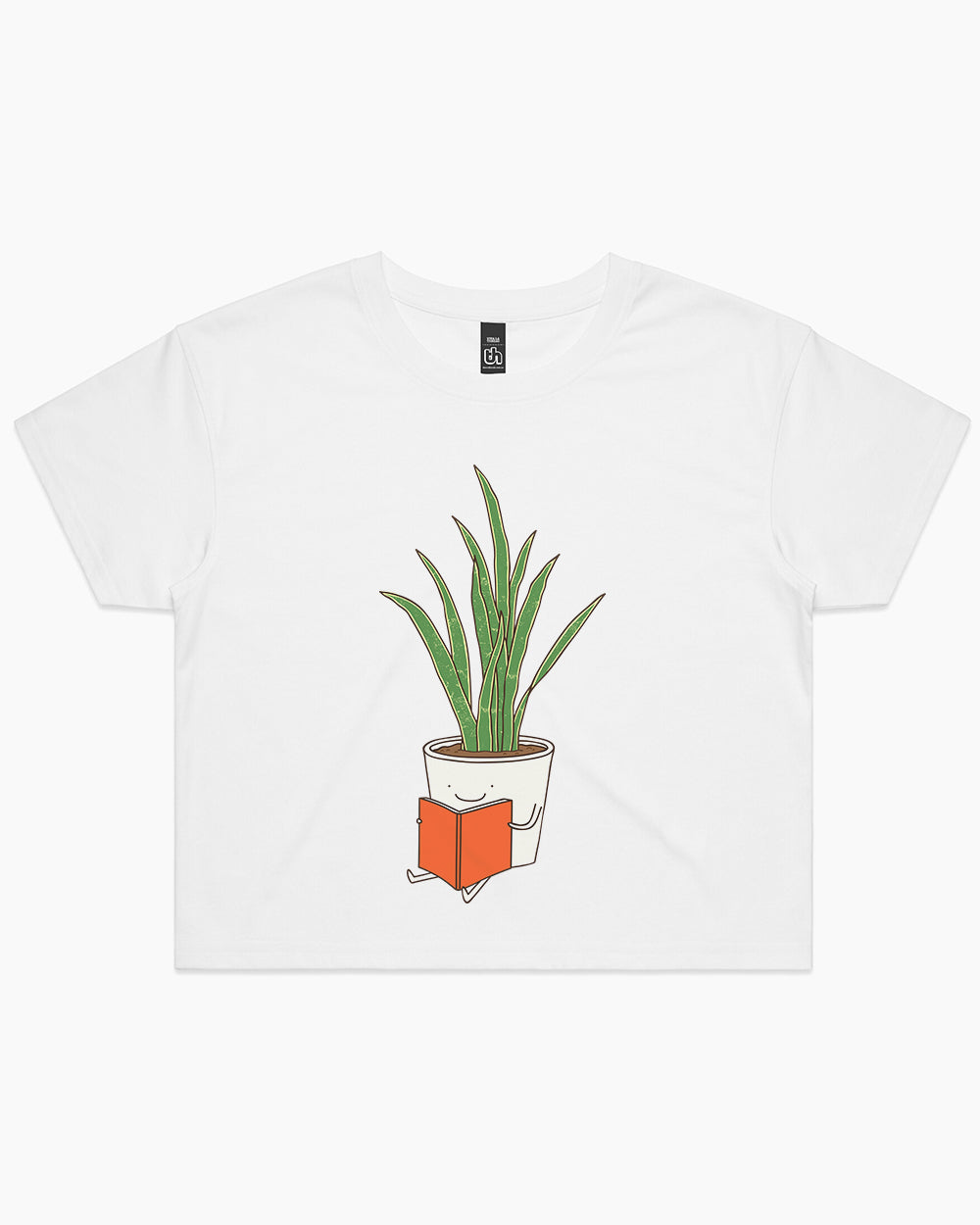 Indoor Plant Crop Tee Australia Online #colour_white