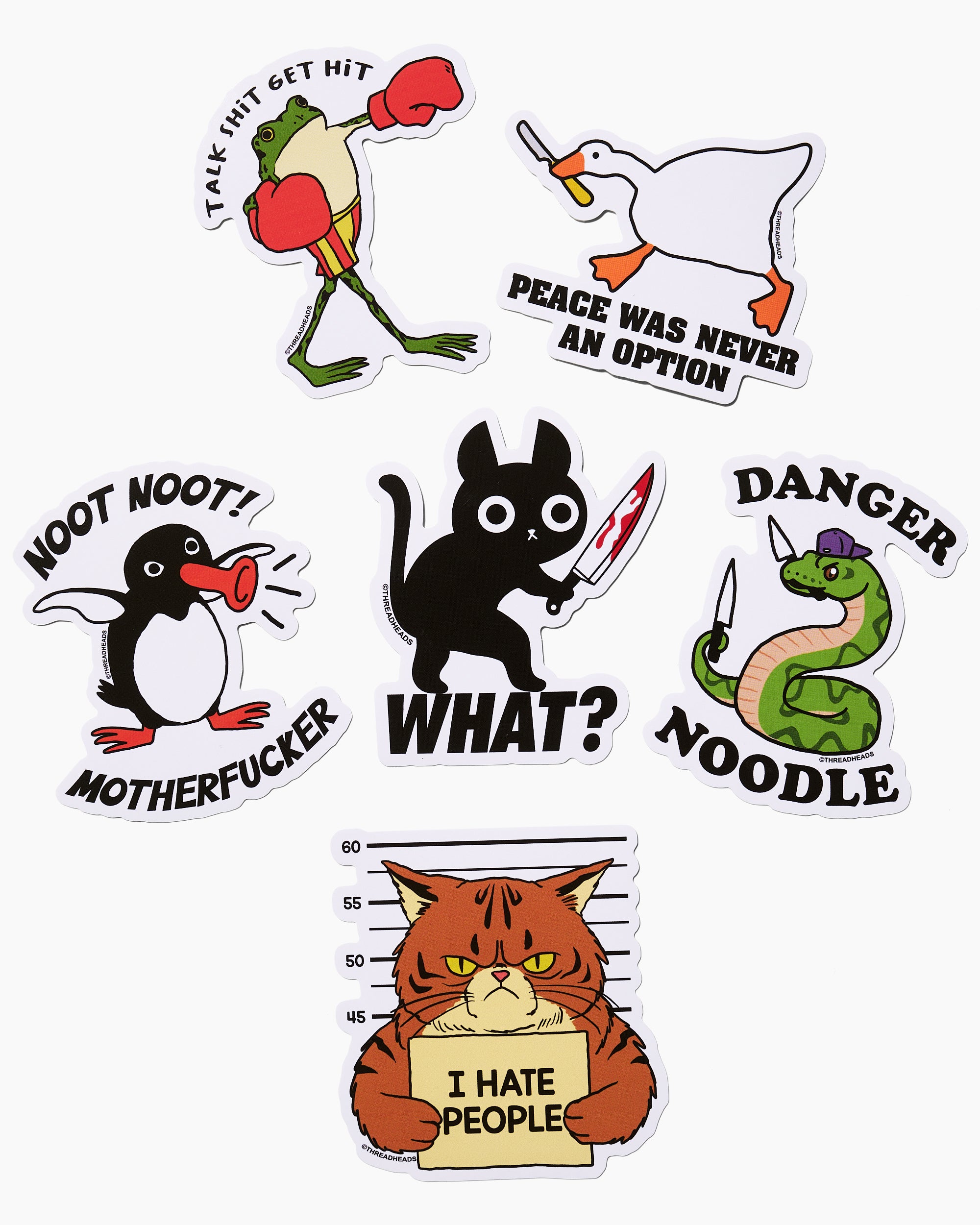 The Anti-Social Animal Sticker Pack