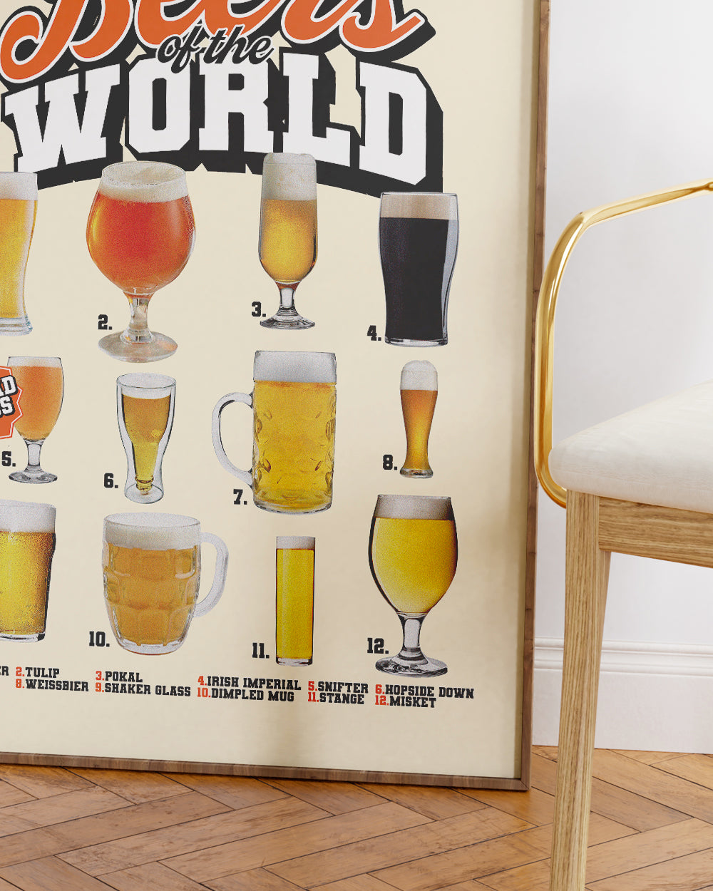 Beers of the World Art Print Australia Online