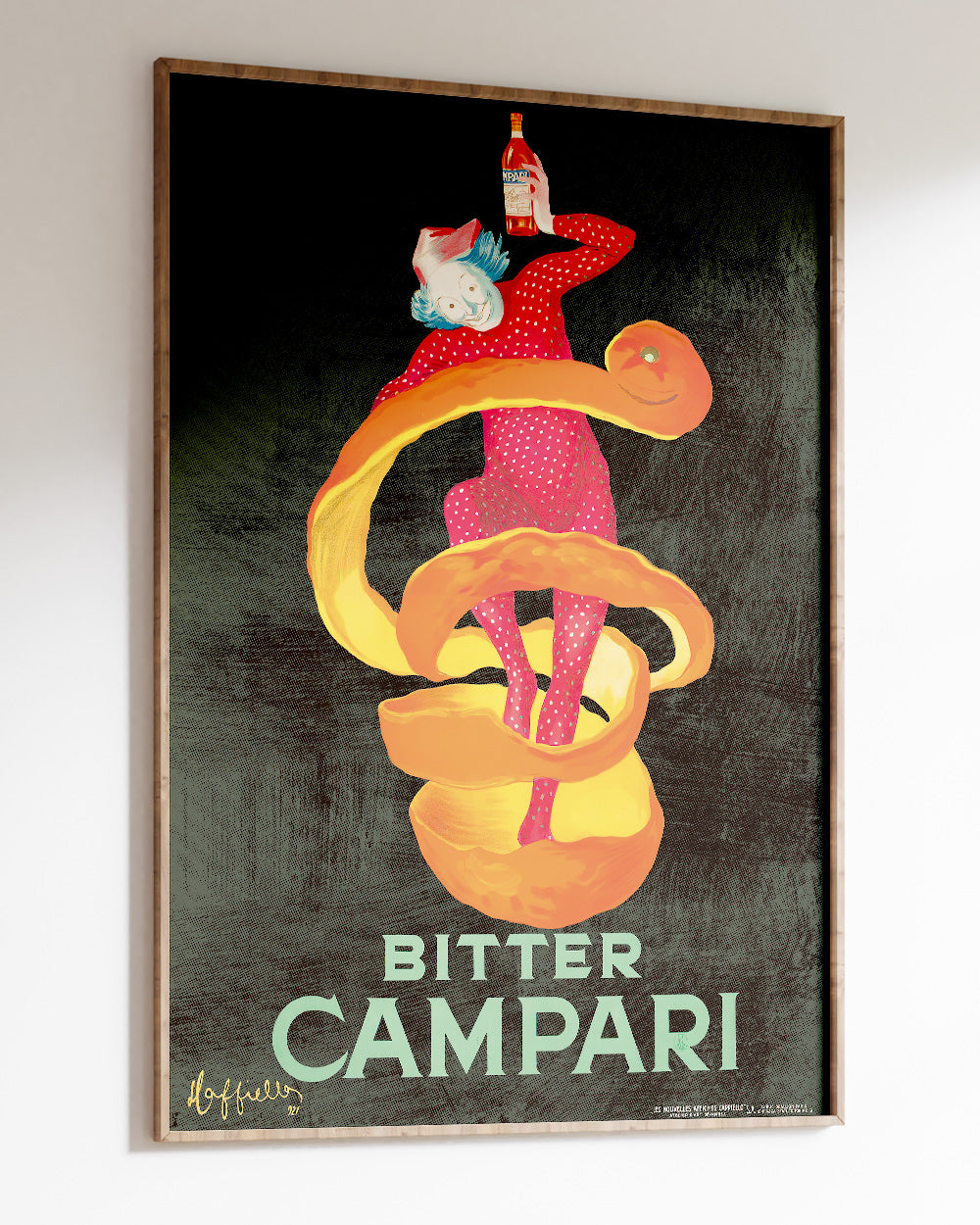 Bitter Campari Art Print Online Australia #colour_charcoal
