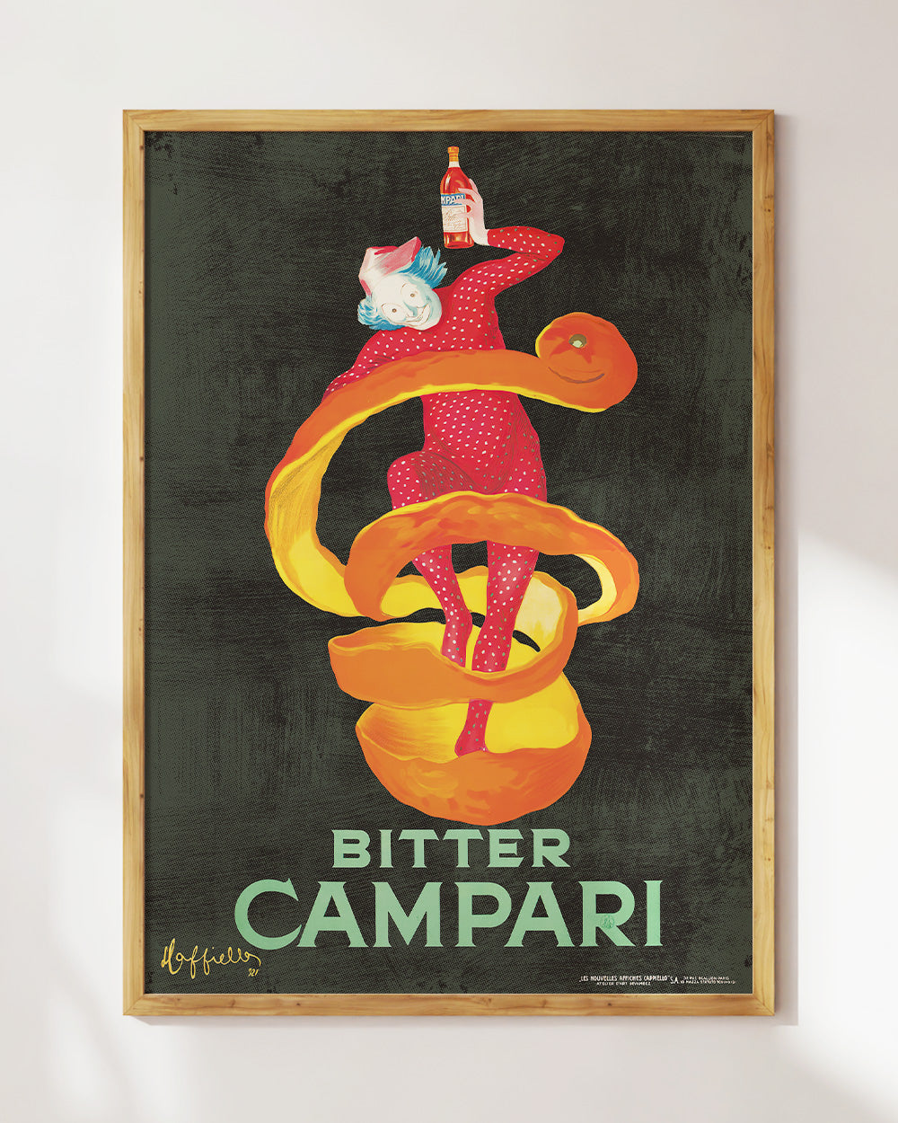 Bitter Campari Art Print Online Australia #colour_charcoal