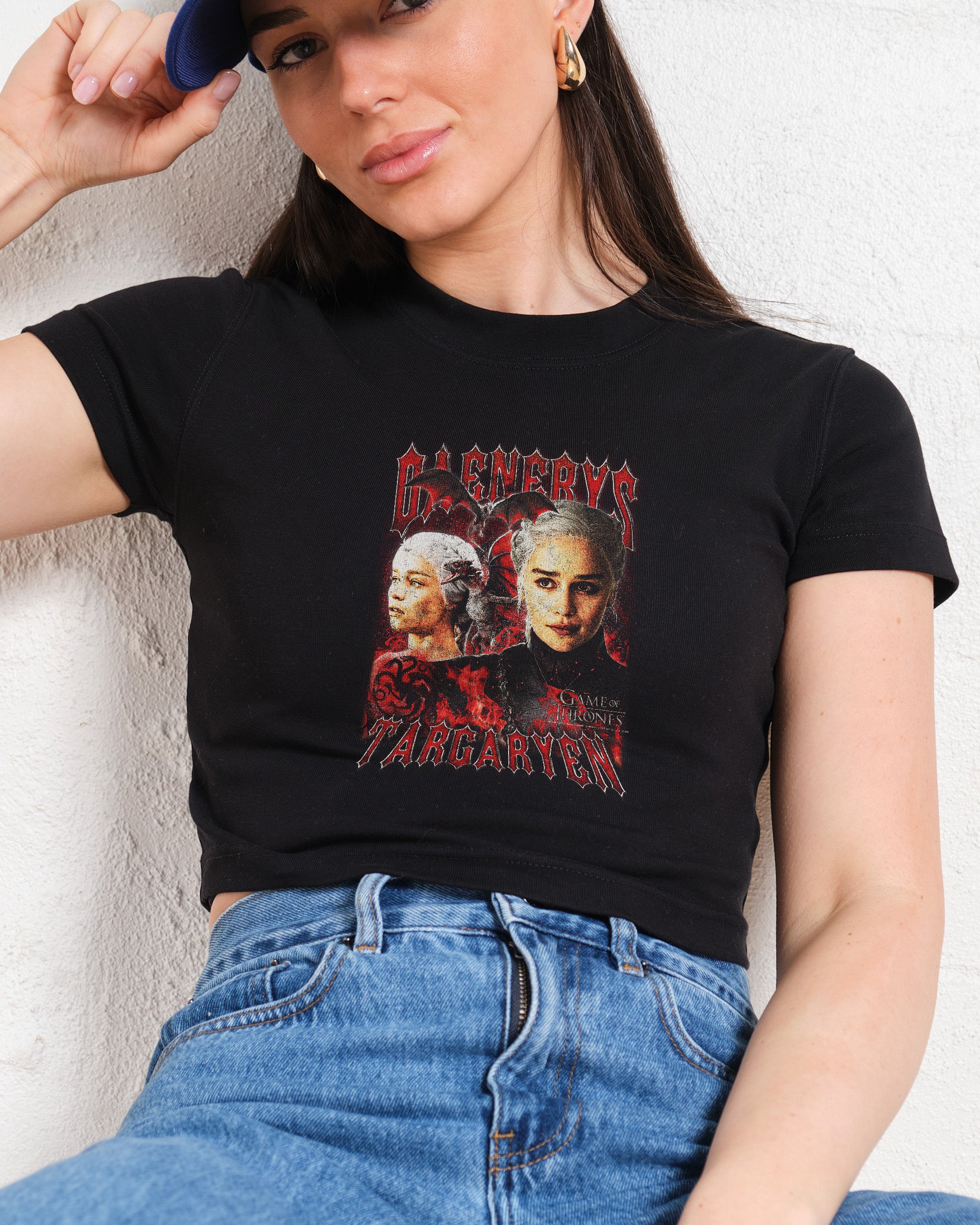 Vintage Daenerys Targaryen Baby Tee Graphic Baby Tee Australia Online