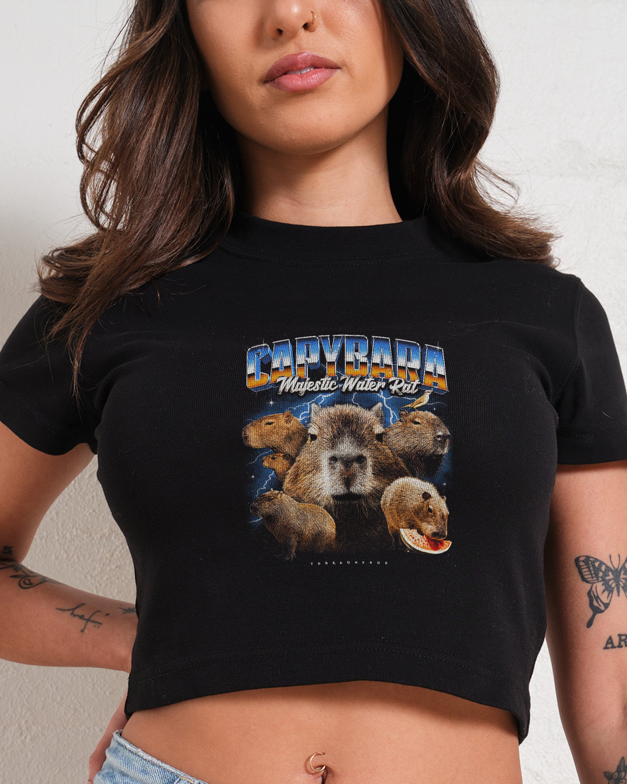 Capybara Water Rat Baby Tee Graphic Baby Tee Australia Online