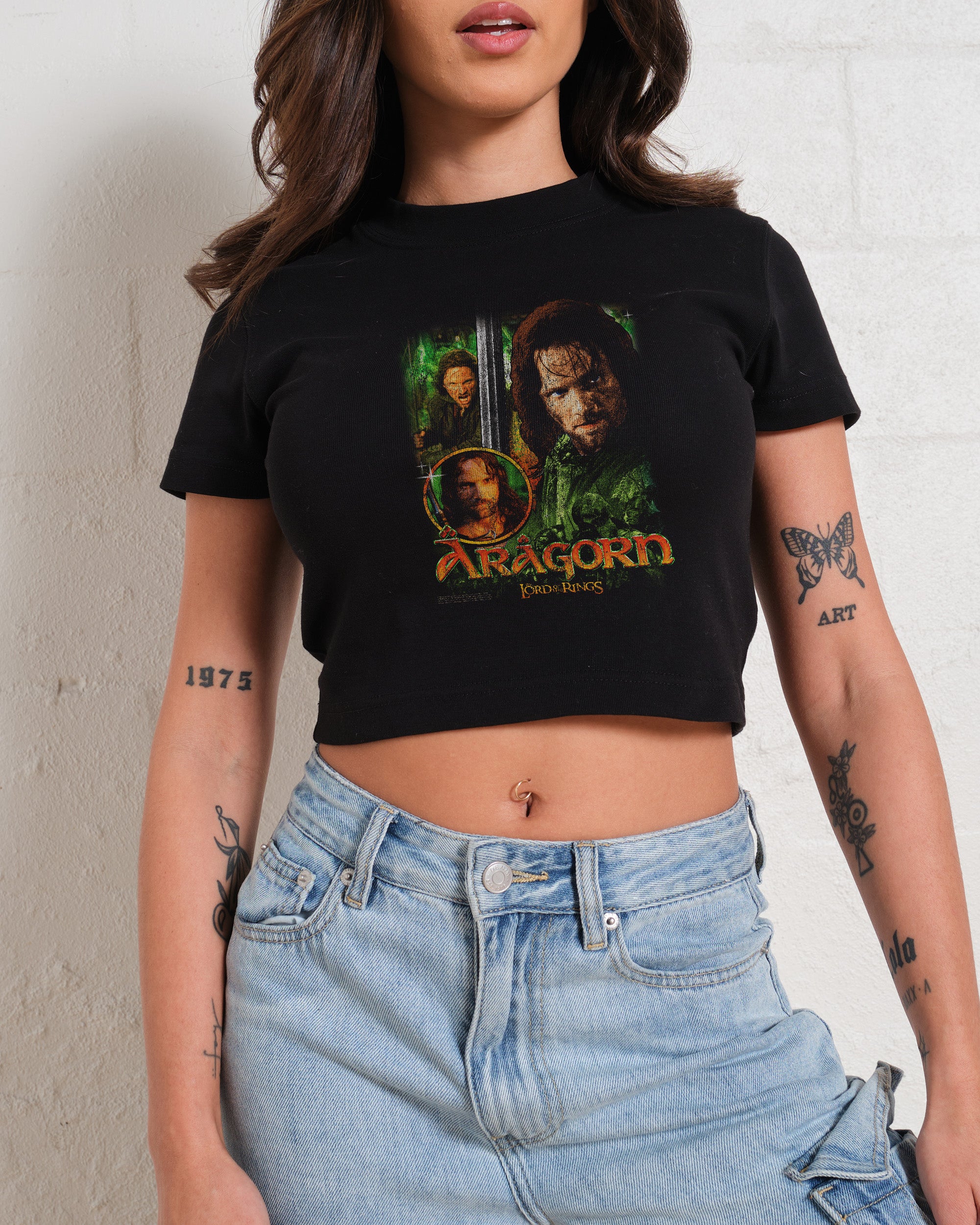 Vintage Aragorn Baby Tee Graphic Baby Tee Australia Online