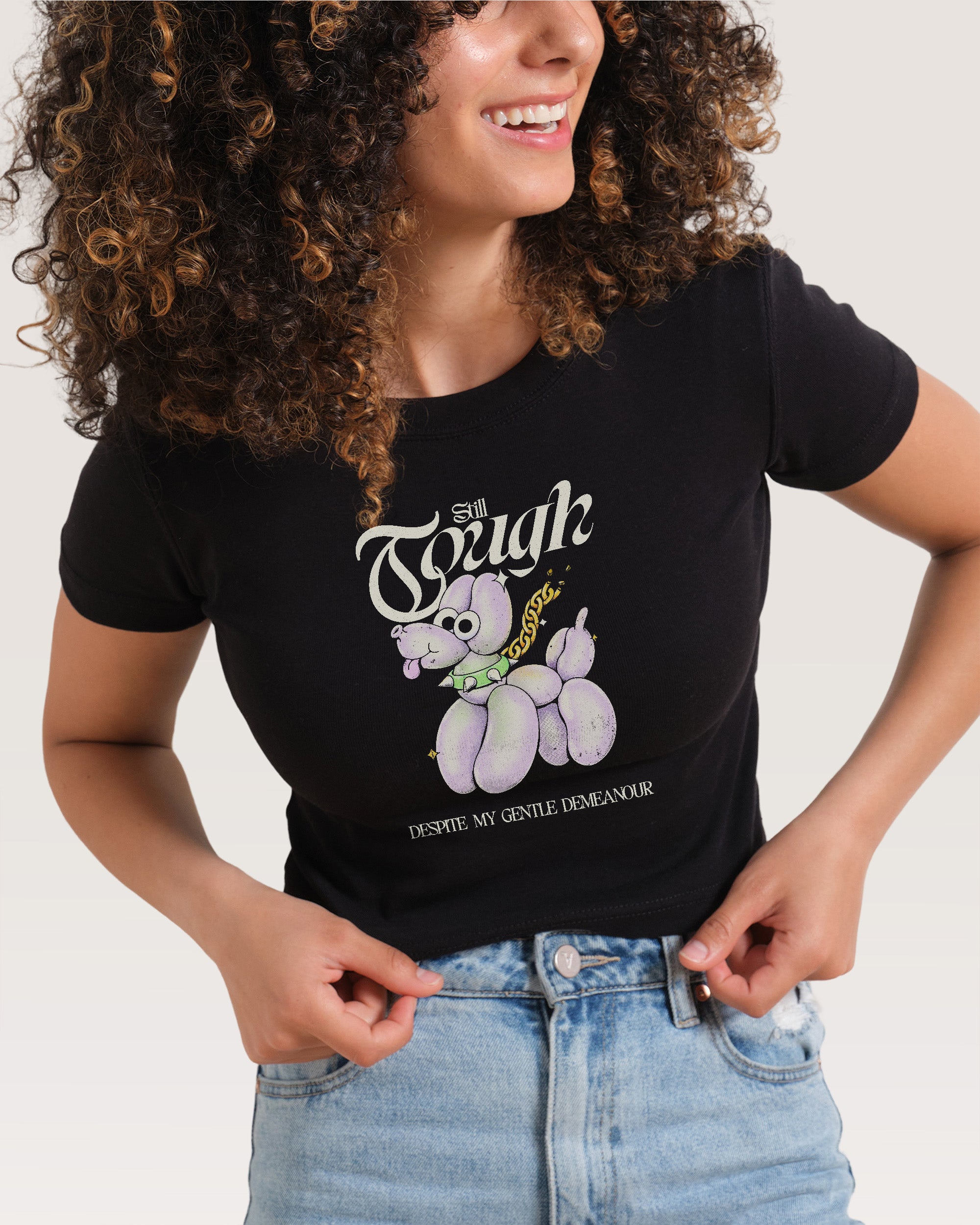 Still Tough Black Baby Tee