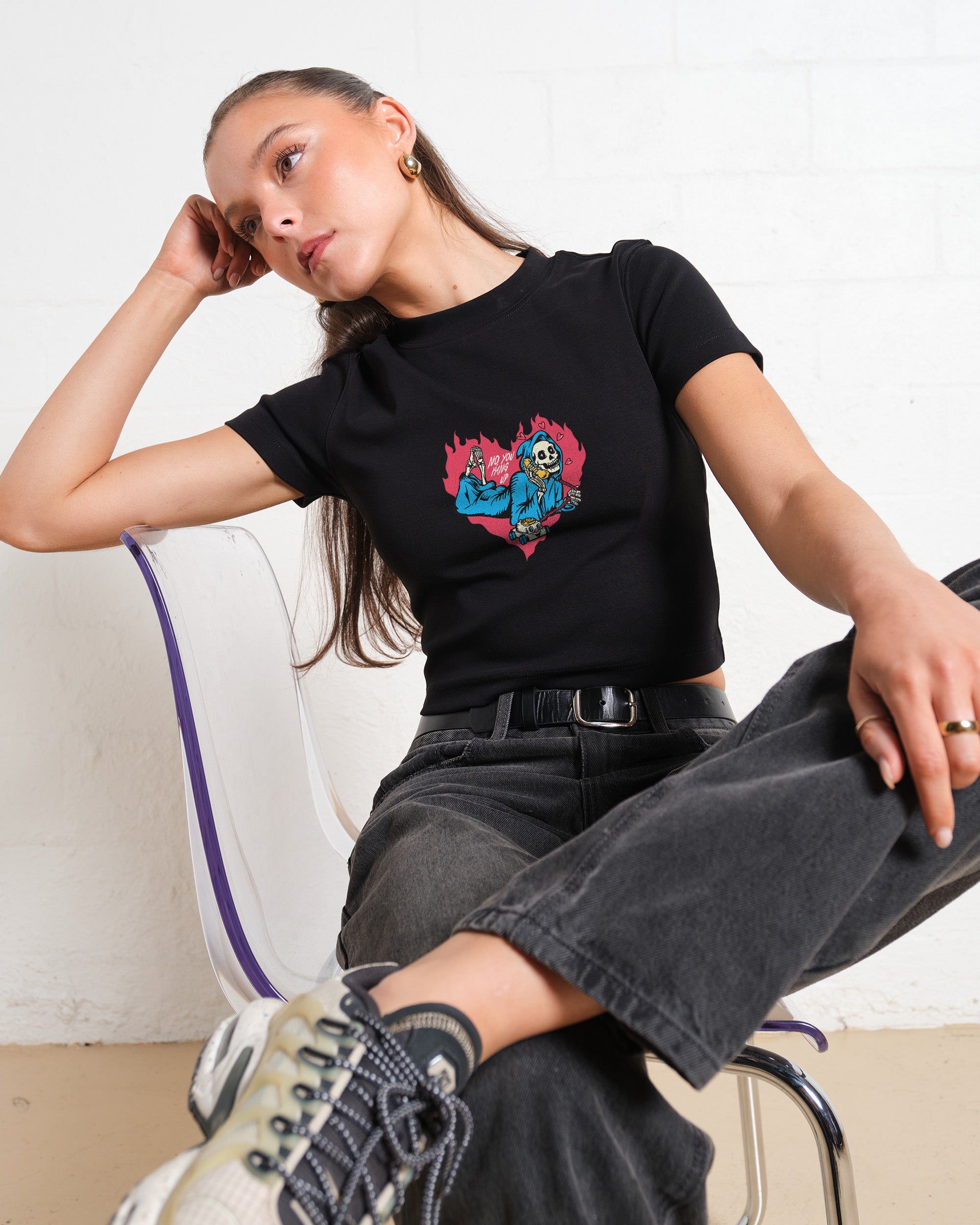 No You Hang Up Baby Tee Graphic Baby Tee Australia Online