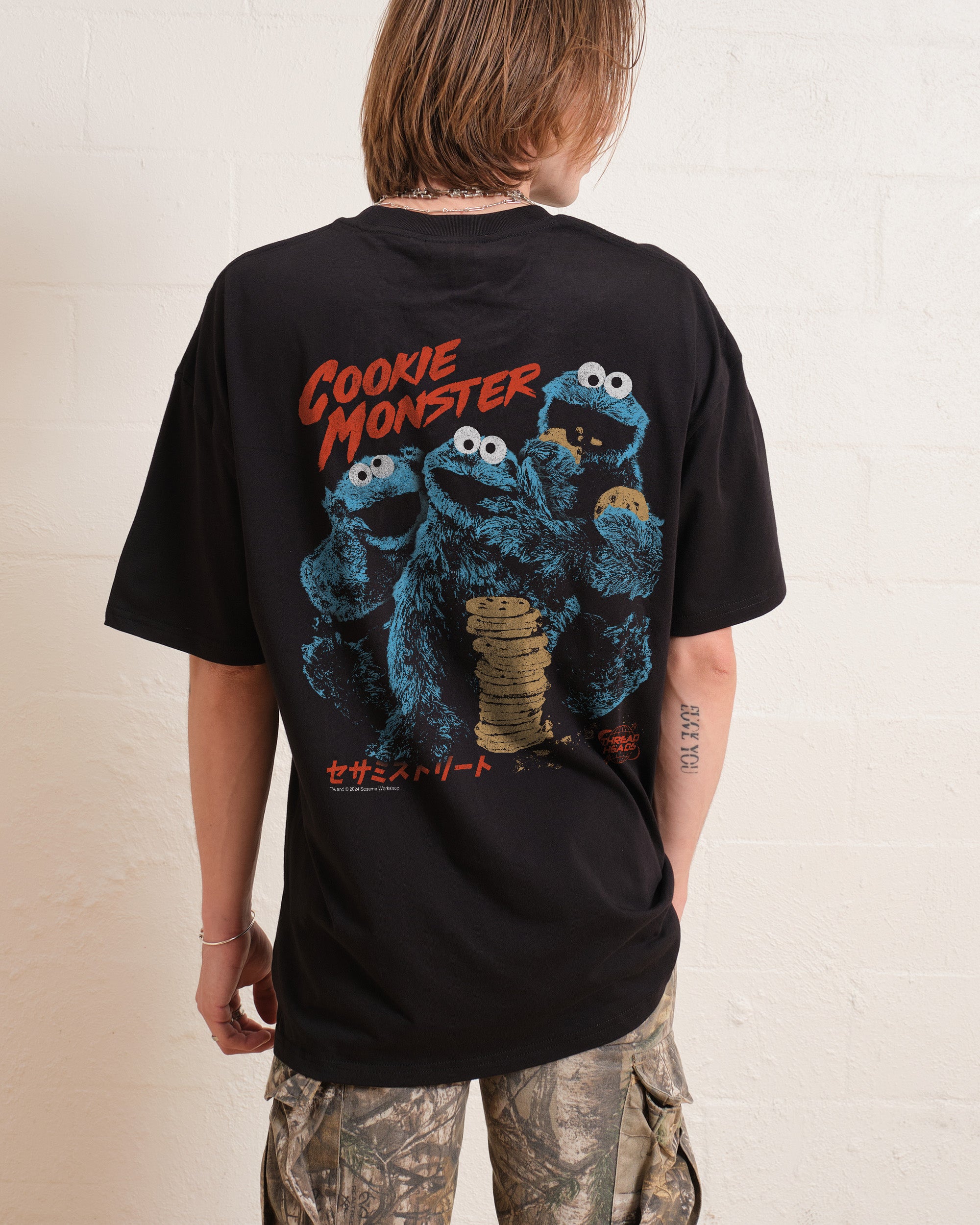 Cookie Kaiju Front and Back T-Shirt Australia Online Threadheads