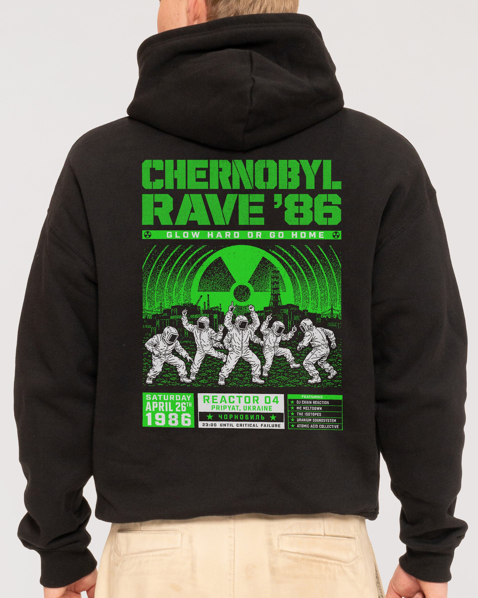 Chernobyl Rave '86 Black Hoodie