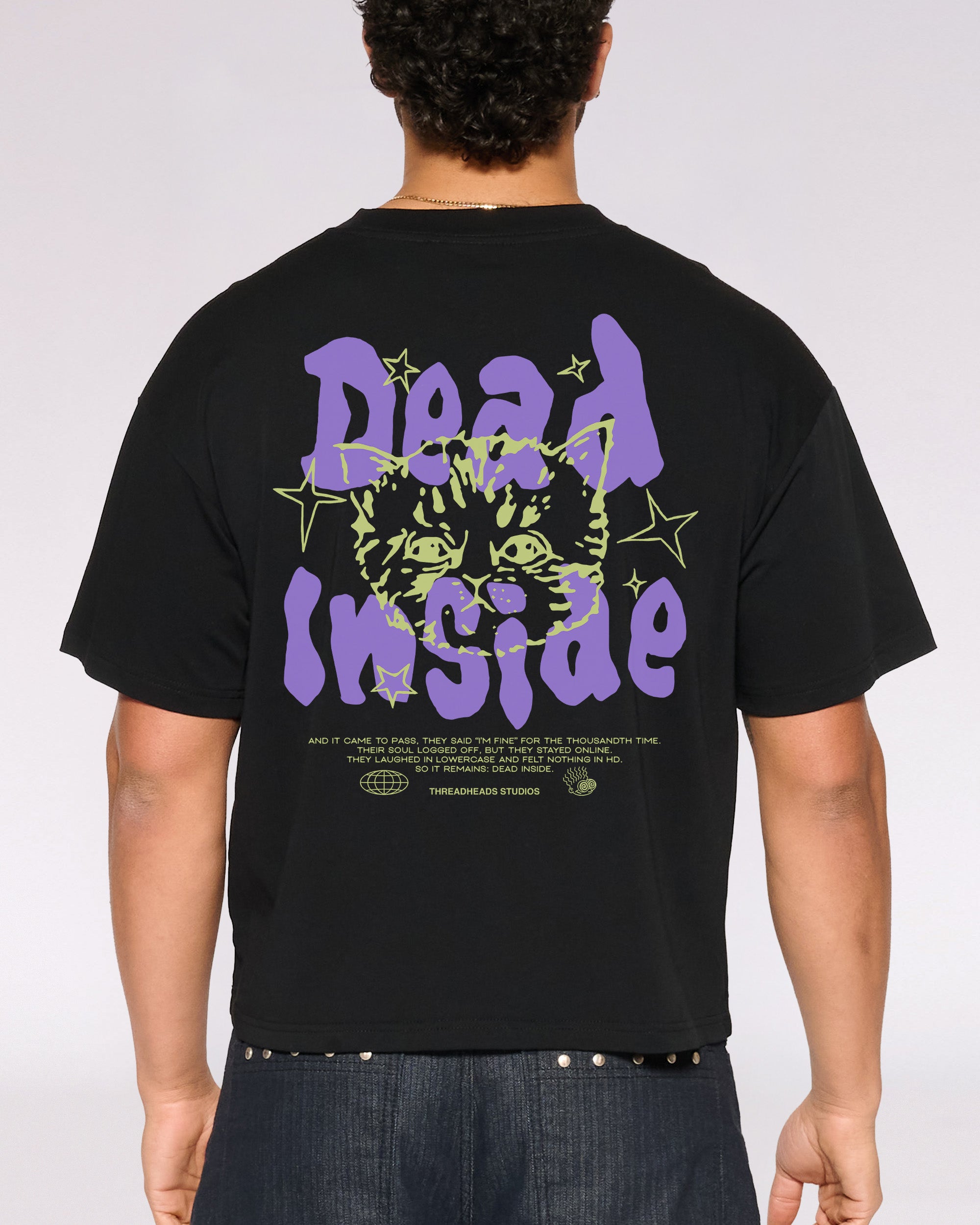 Dead Inside 26 Oversized Crop Tee