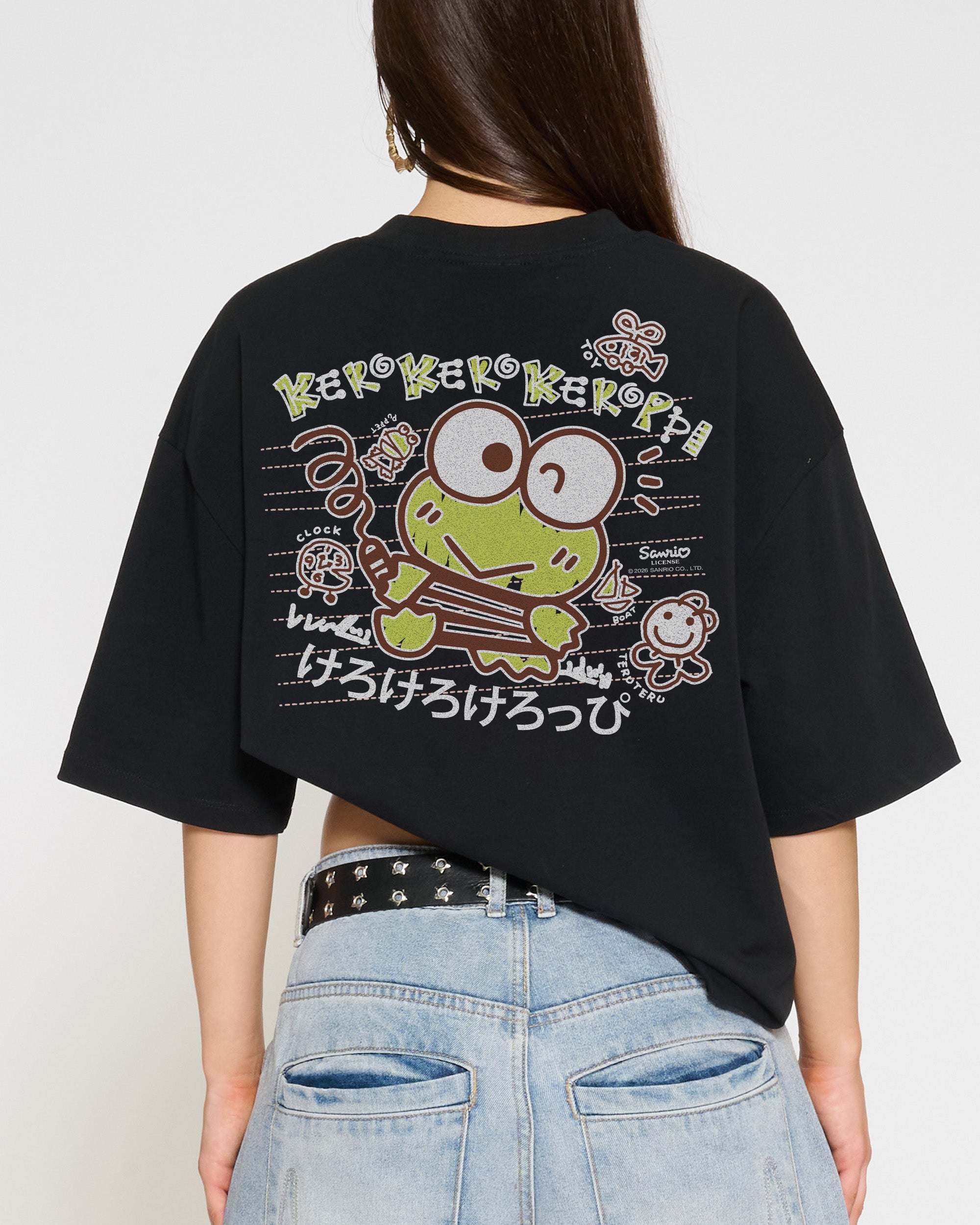 【 kero  】 Keroppi Scribble Oversized Tee | Sanrio | Threadheads Germany