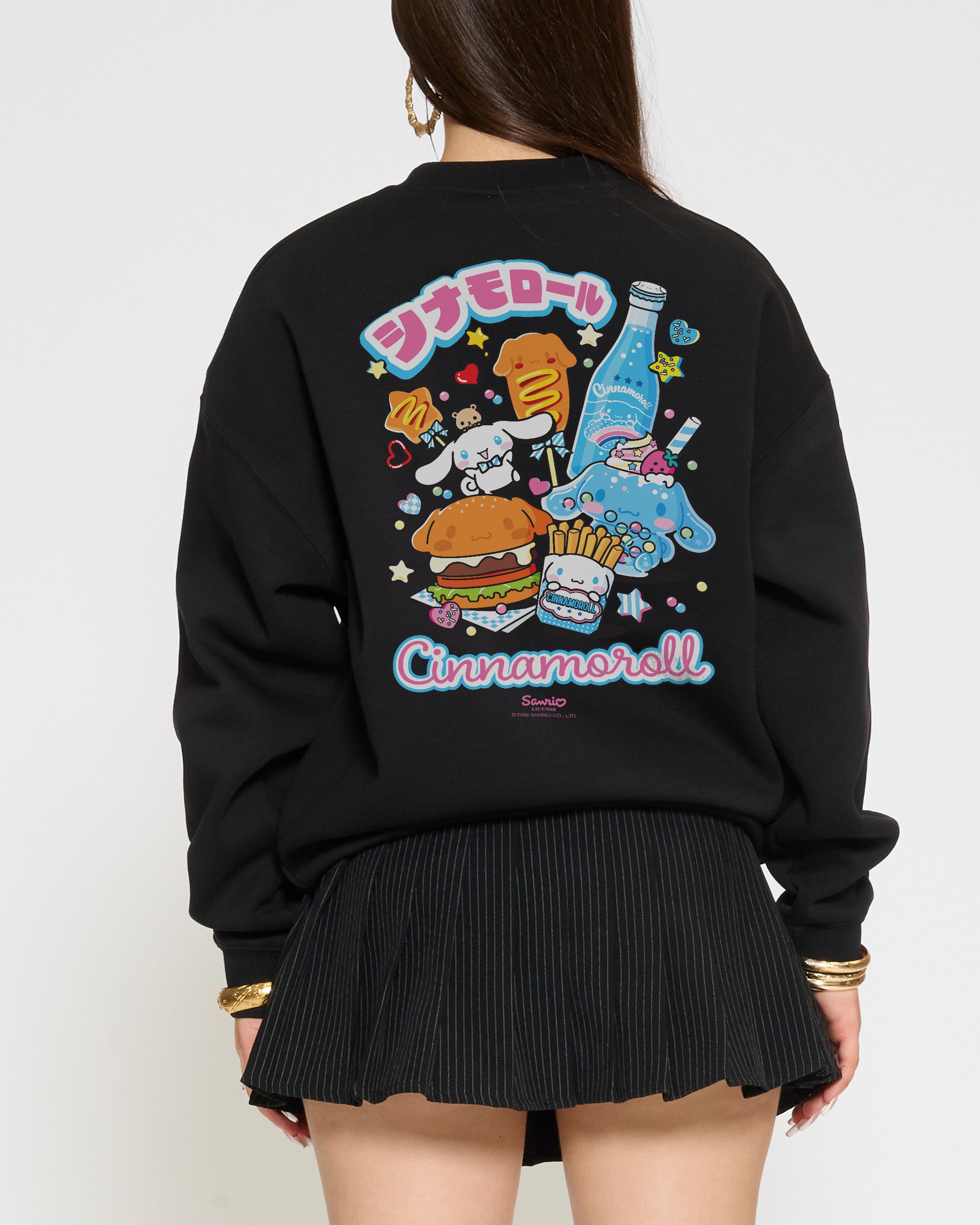 Cinnamoroll Kawaii Sweatshirt Official Hello Kitty and Friends collab Threadheads