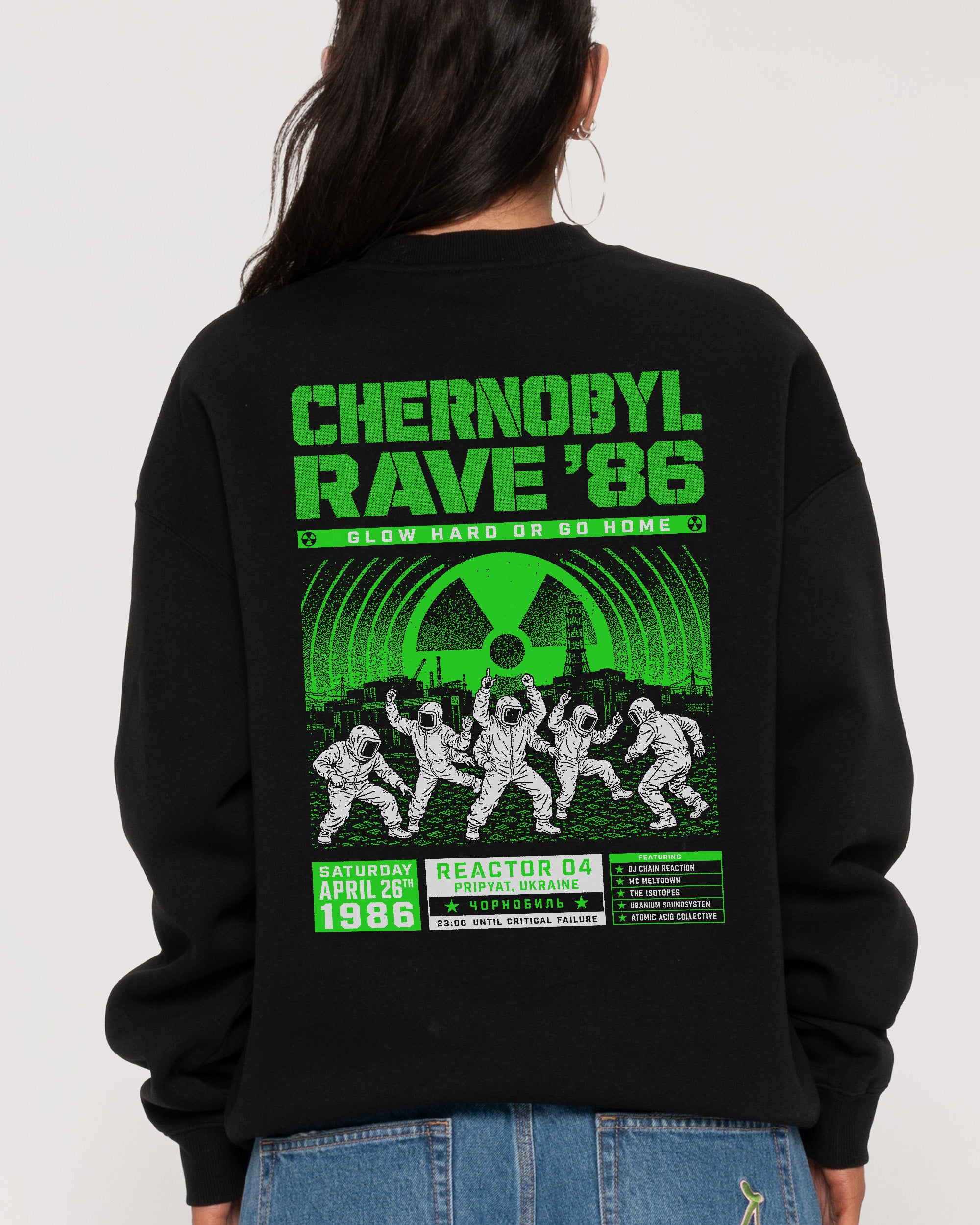 Chernobyl Rave '86 Black Sweatshirt