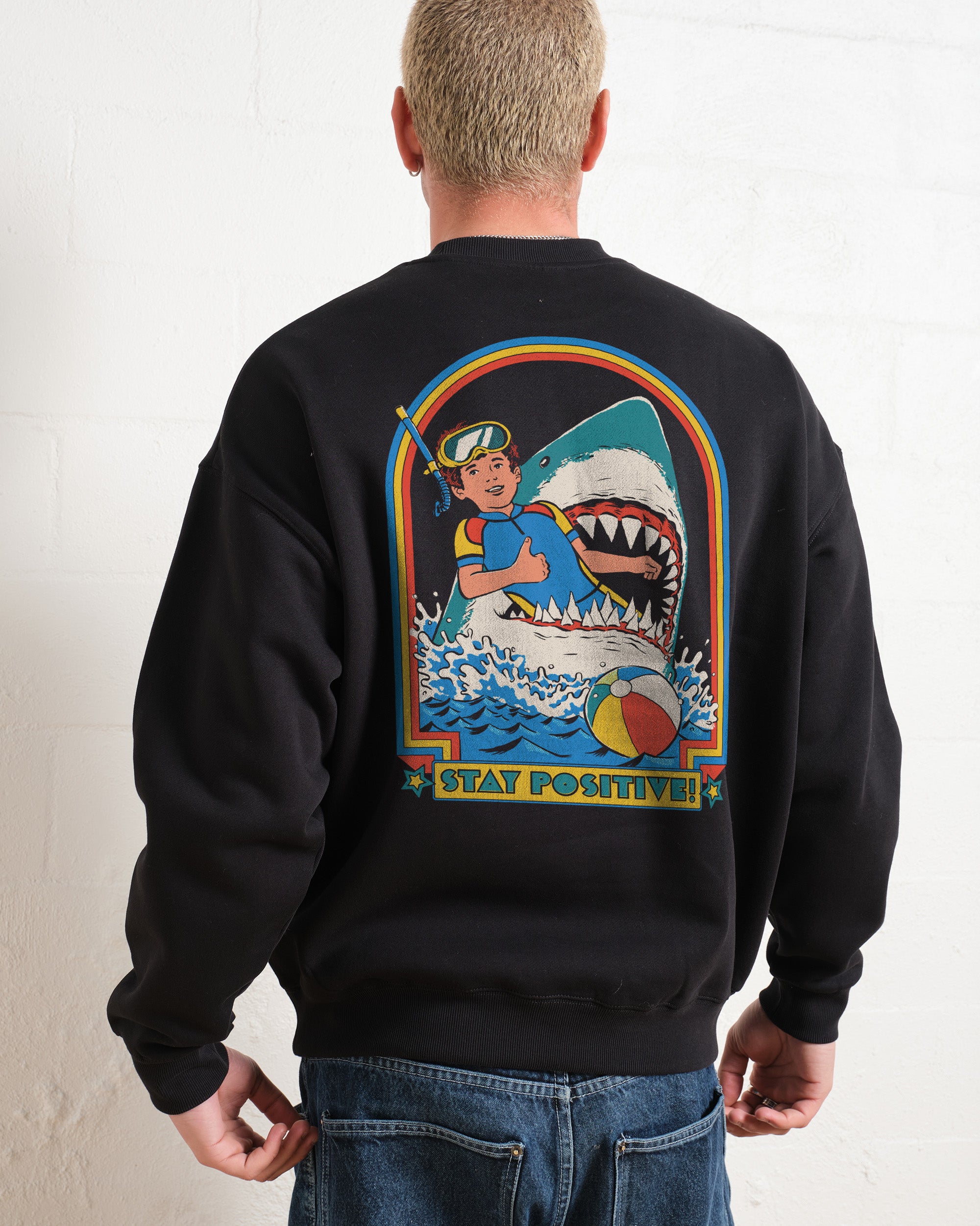 Stay Positive Front and Back Sweatshirt Australia Online