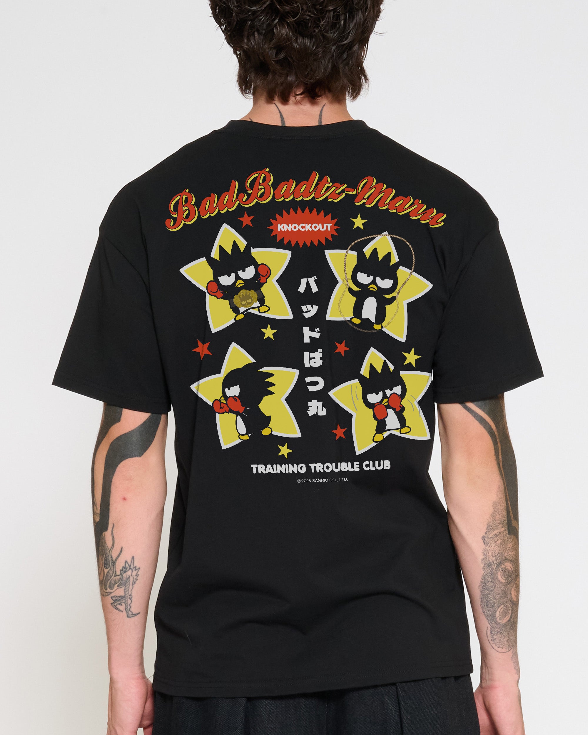 Bad Badtz-Maru Training Trouble T-Shirt Official Hello Kitty and Friends collab Threadheads