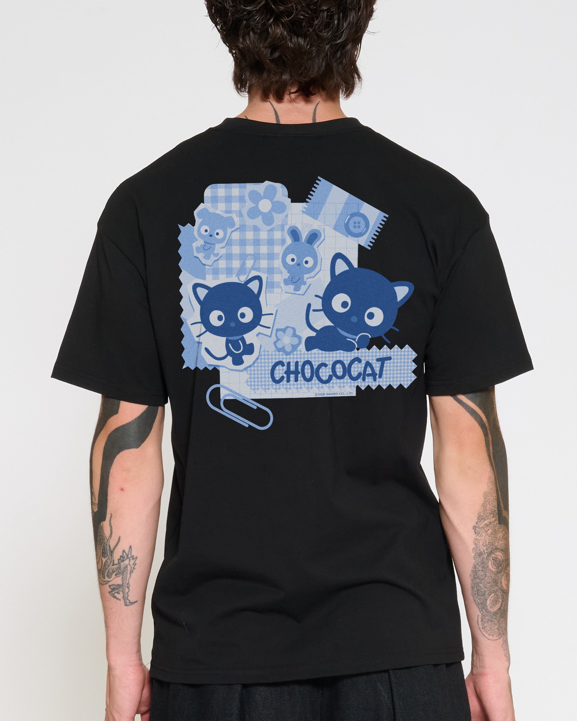 Chococat Scrapbook T-Shirt Official Hello Kitty and Friends collab Threadheads